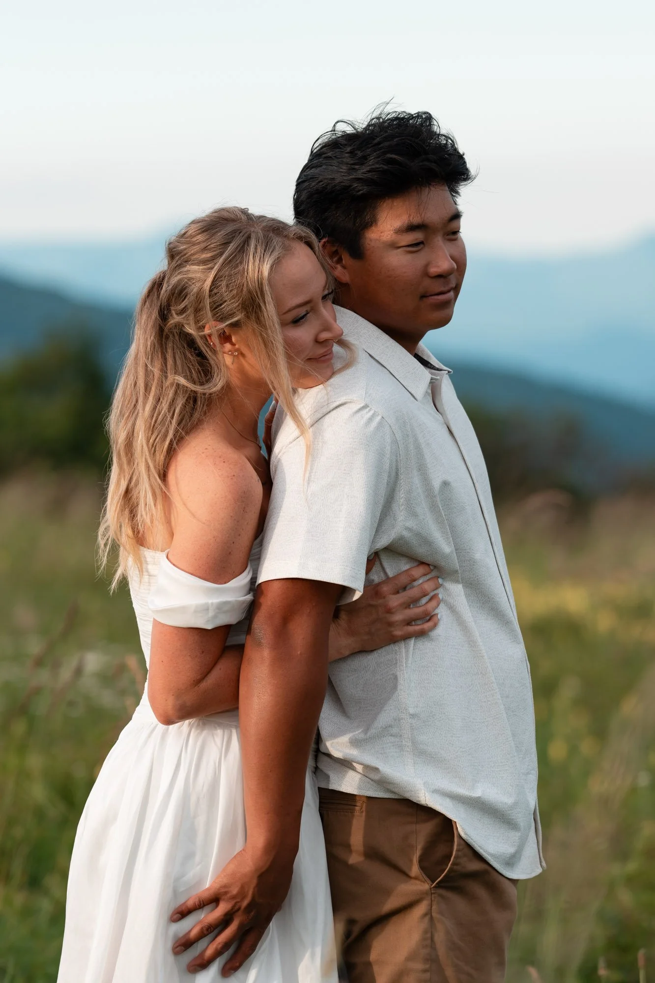 Engagement at Max Patch near Asheville, North Carolina