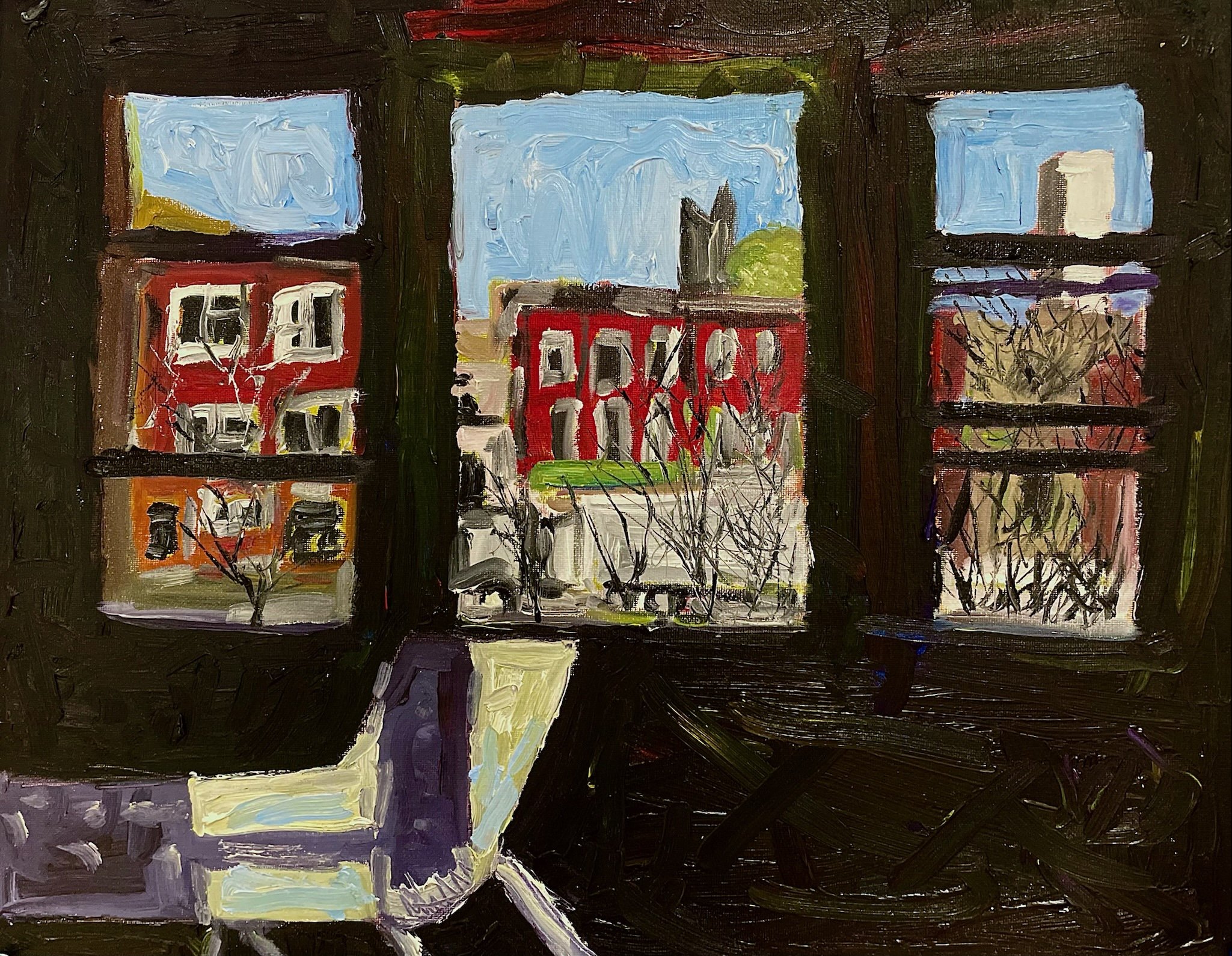 view from spadina (2025)
oil on canvas
16" x 20"
(sold)