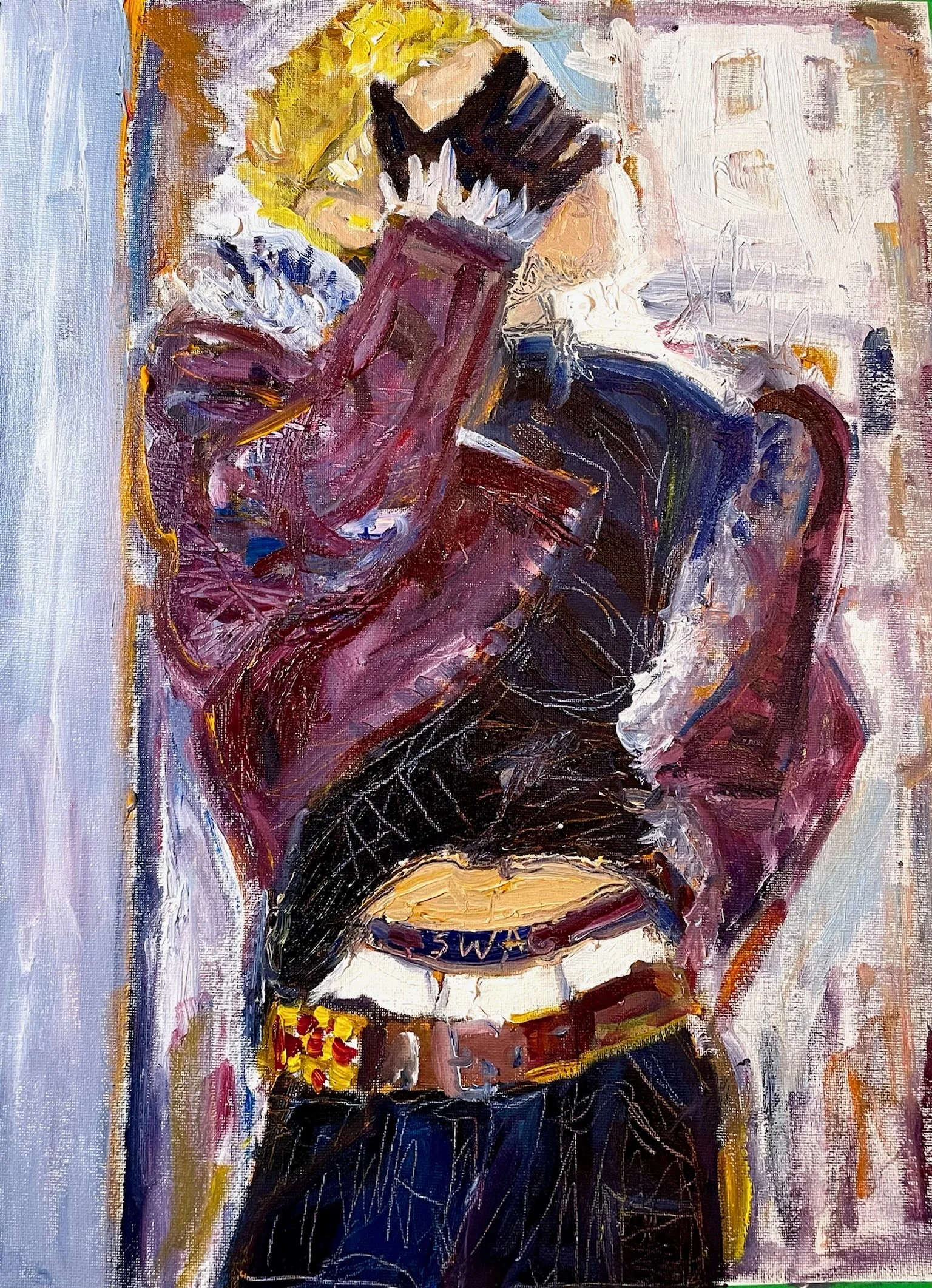 TODAY by jiggy (2025)
oil on canvas
20" x 16"
(commissioned)