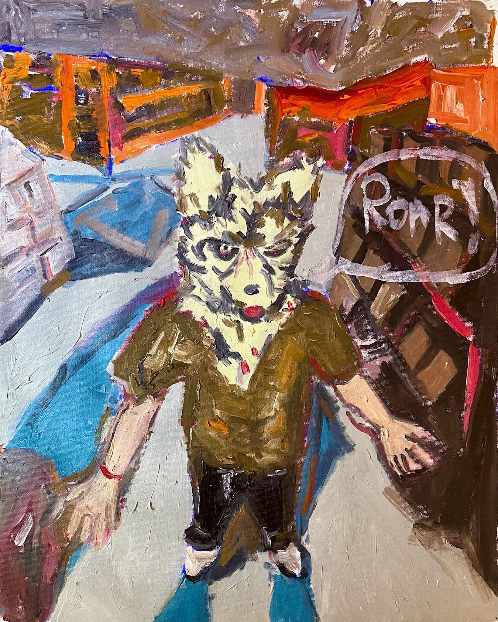 me as a furry (2025)
oil on canvas
20" x 16"
(sold)