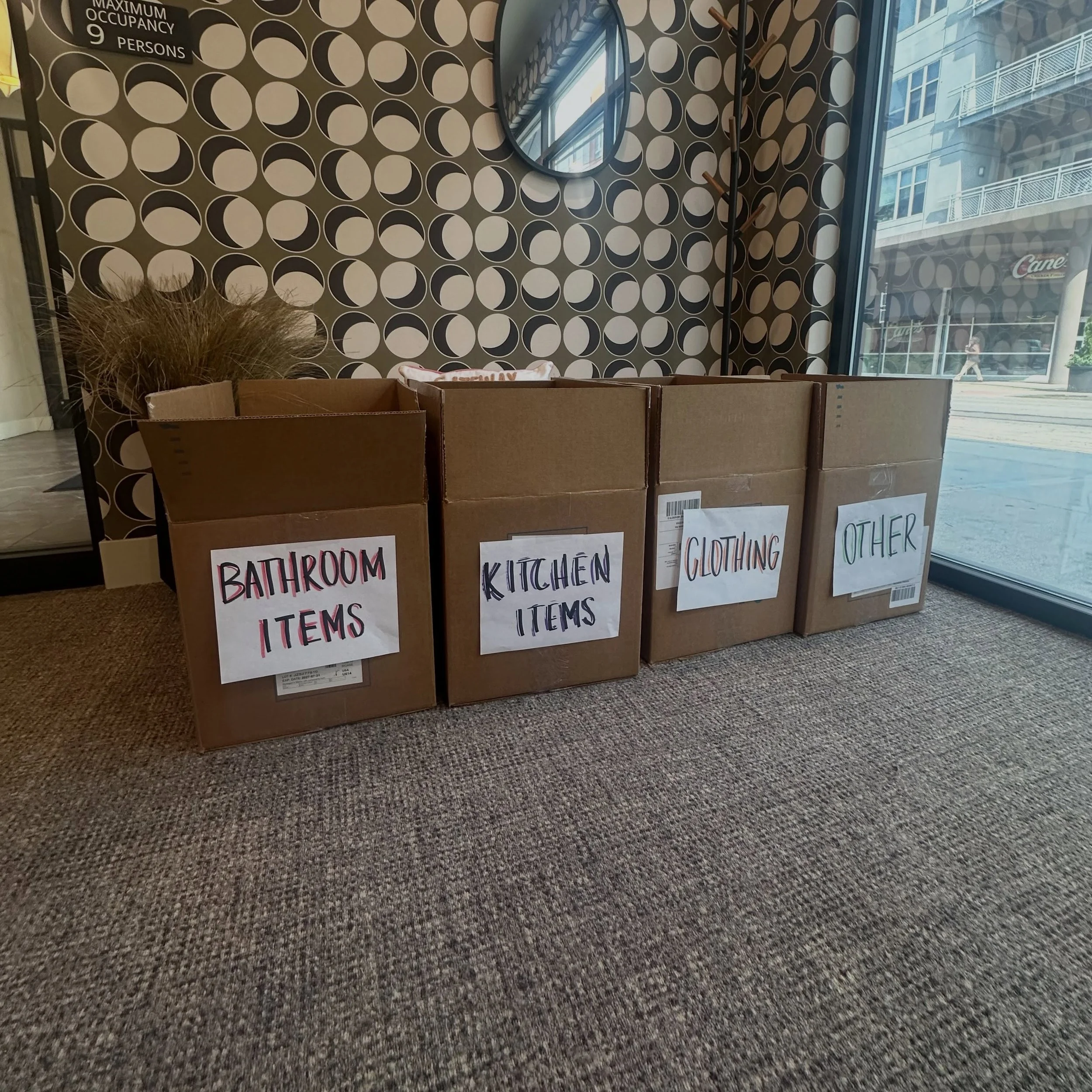 We have DONATION BOXES! 🤩🤩 Moving out and have items you want to throw out? Don&rsquo;t! Good quality items can be donated in our office! Cleaning supplies, kitchen/bedroom accessories, clothes, decorations, whatever you don&rsquo;t want anymore! W