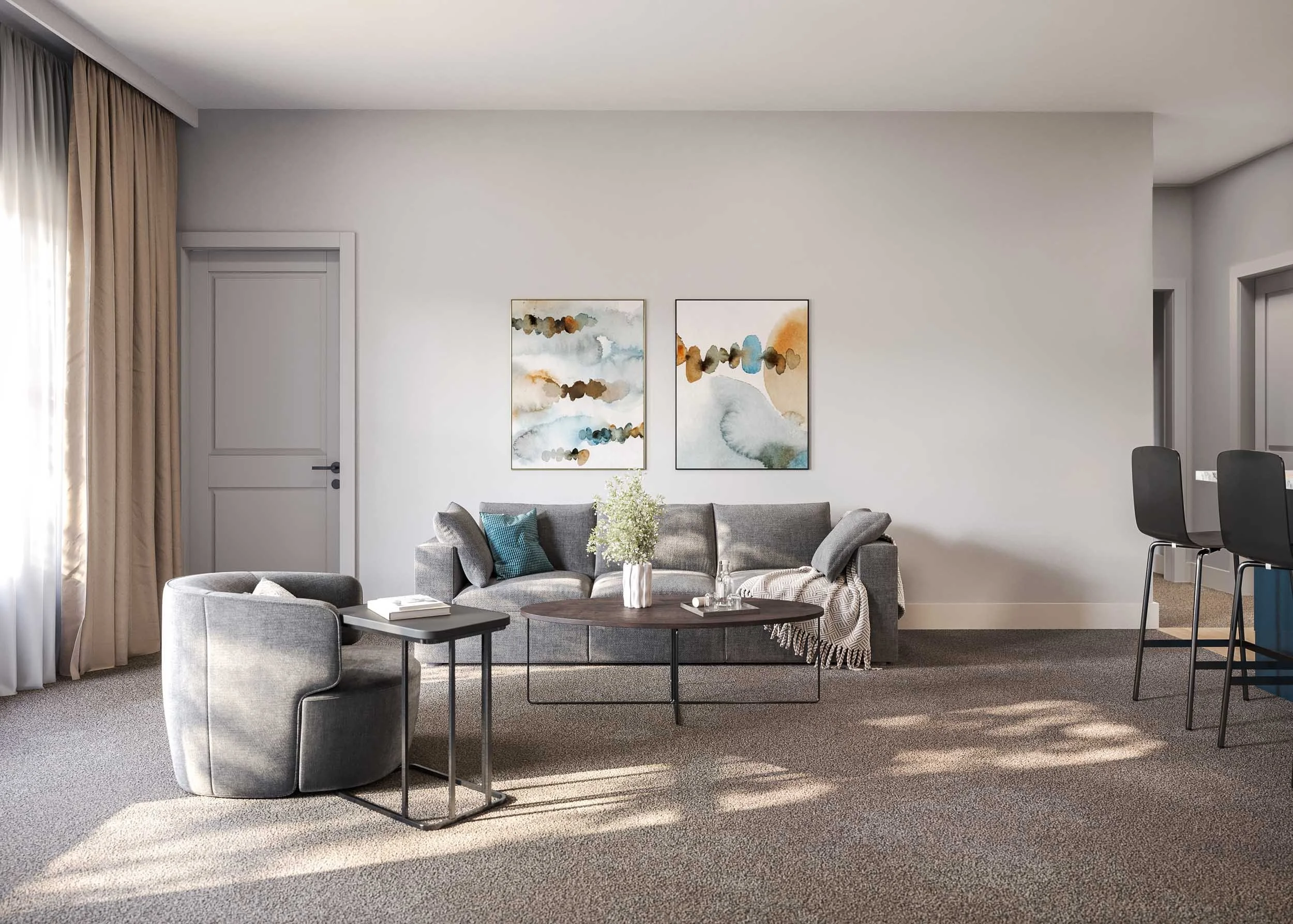 Gateway Lofts Cincinnati | Living Room