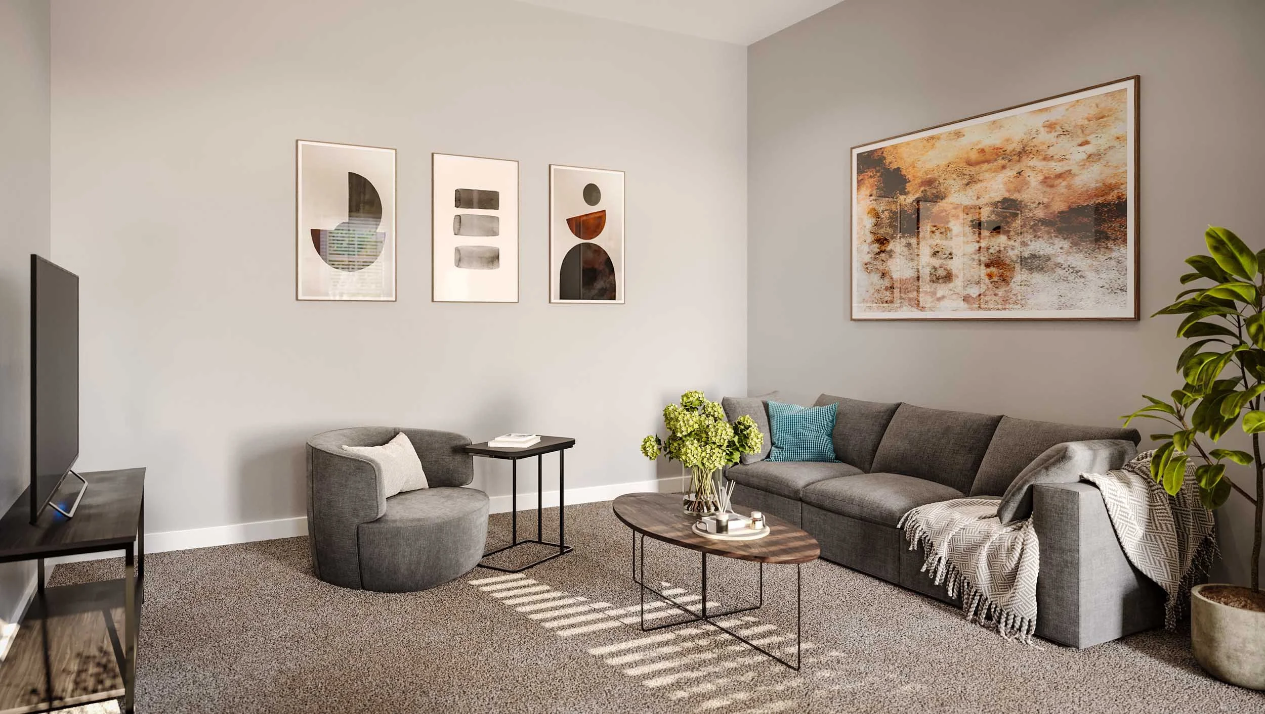 Gateway Lofts Cincinnati | Living Room