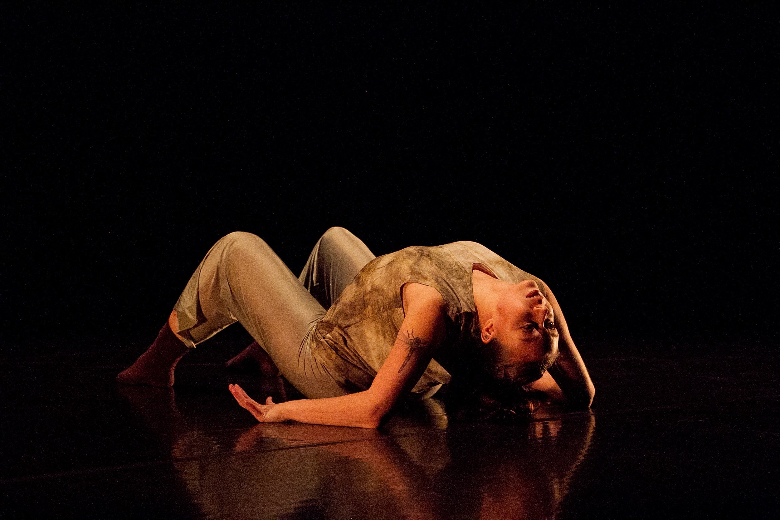 Angel arched on the floor