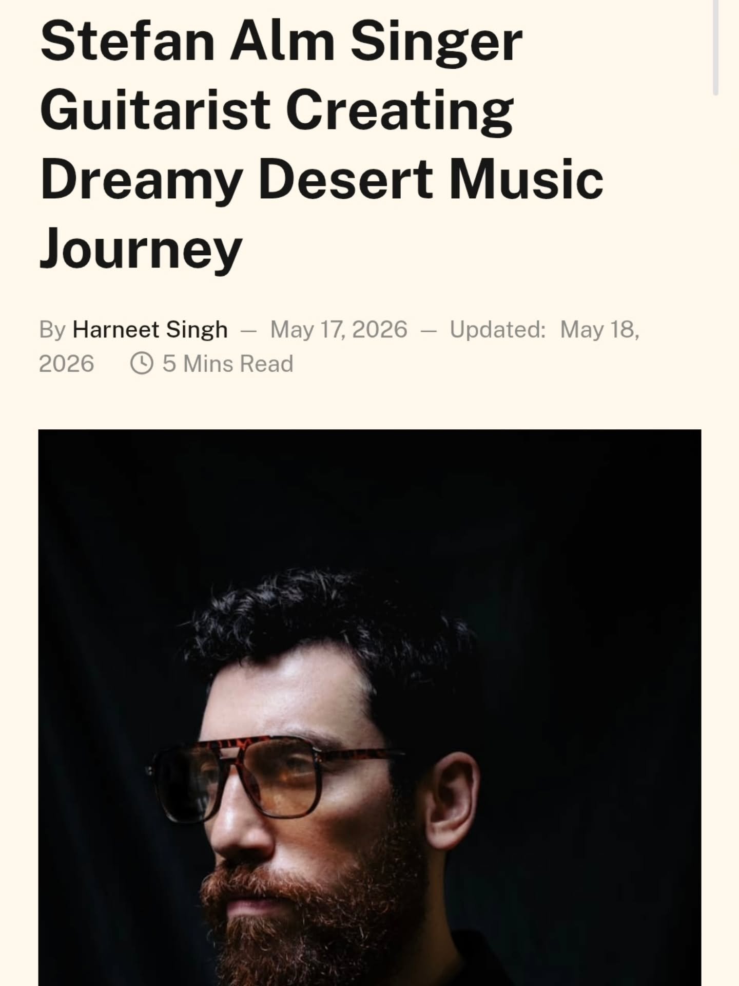 Had the pleasure of chatting with @theuaestories about the upcoming EP "Living Like A Dream"
Read the full article | Link in bio 

Many thanks @theuaestories