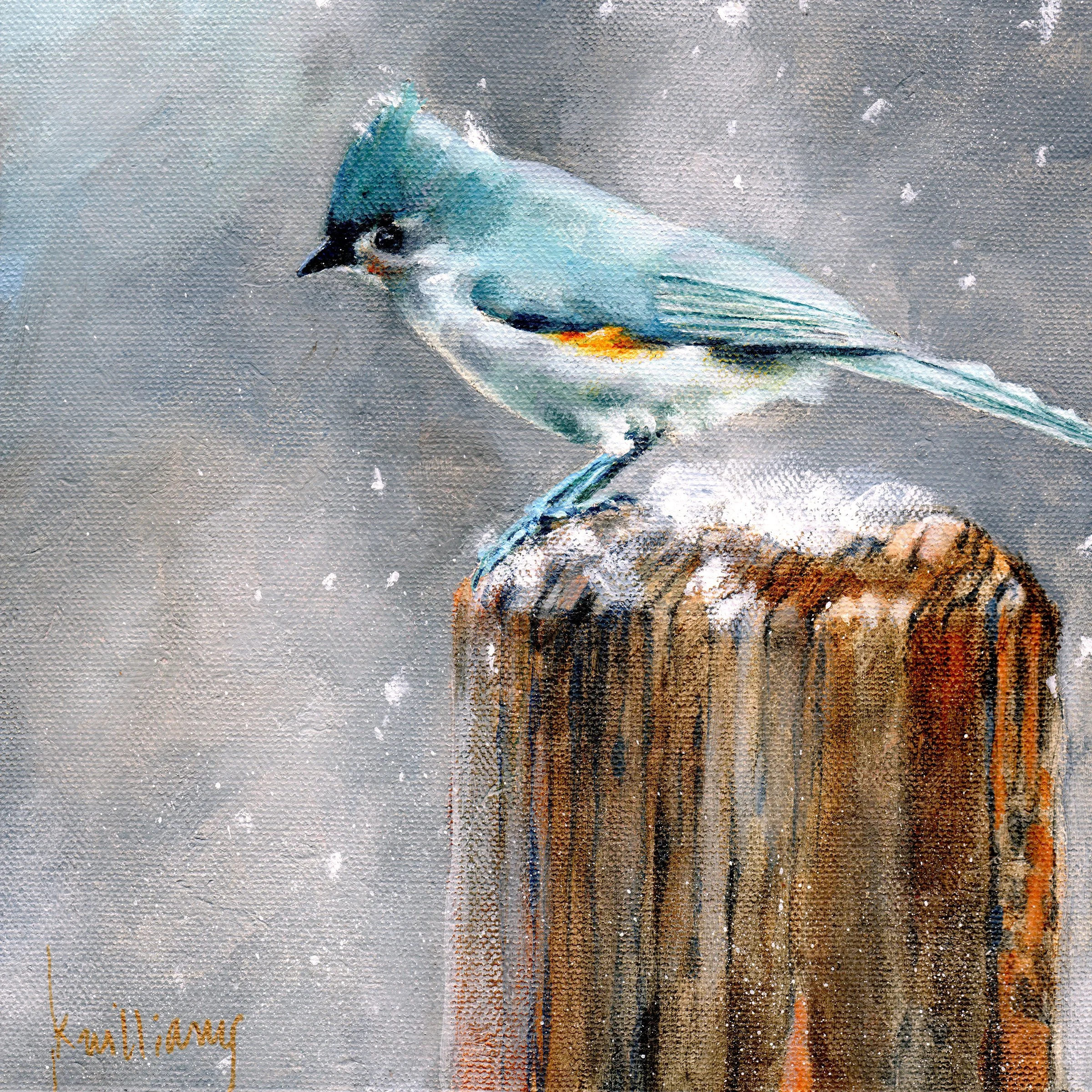 Visit on a Snowy Day (Print)