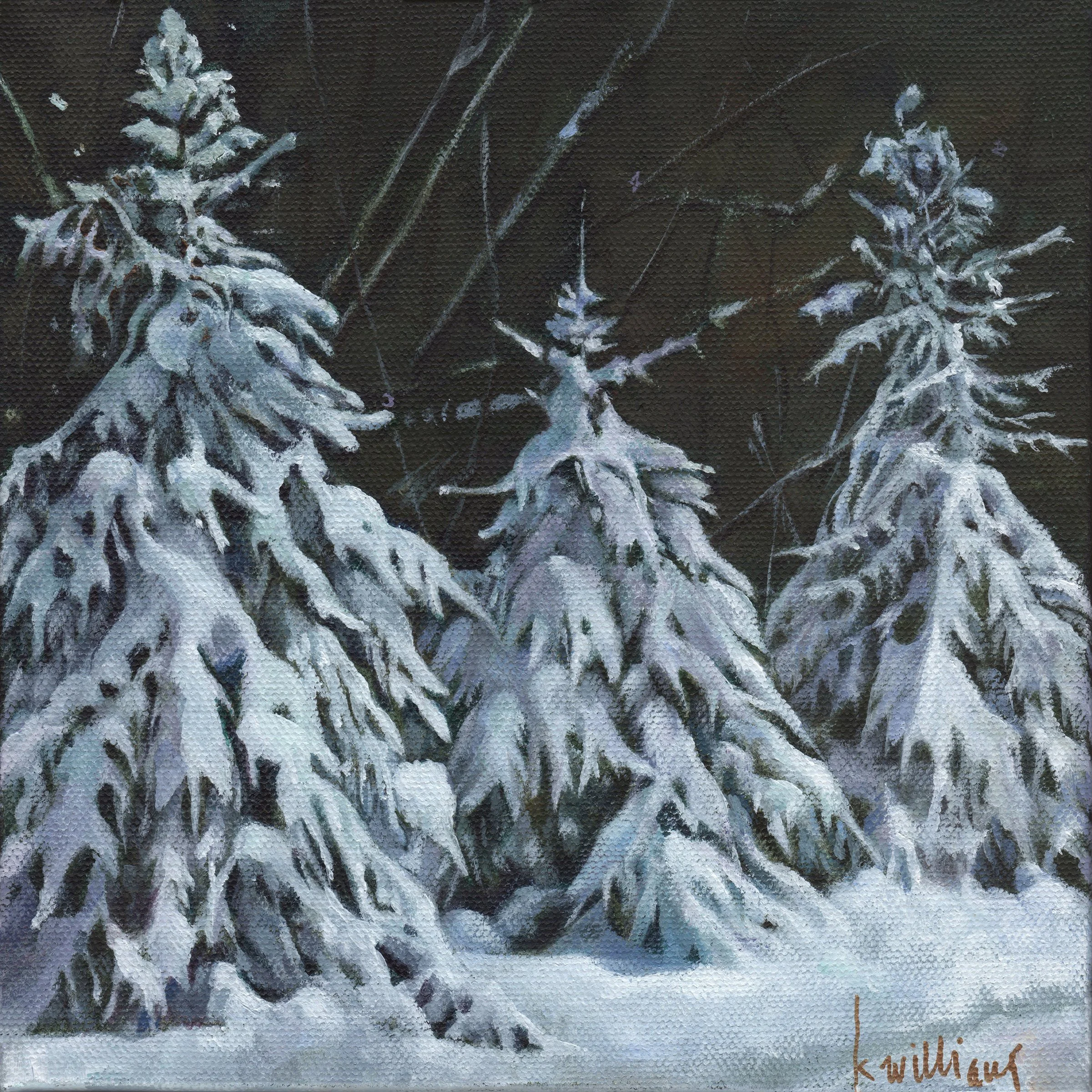 Snowy Greens (Print)