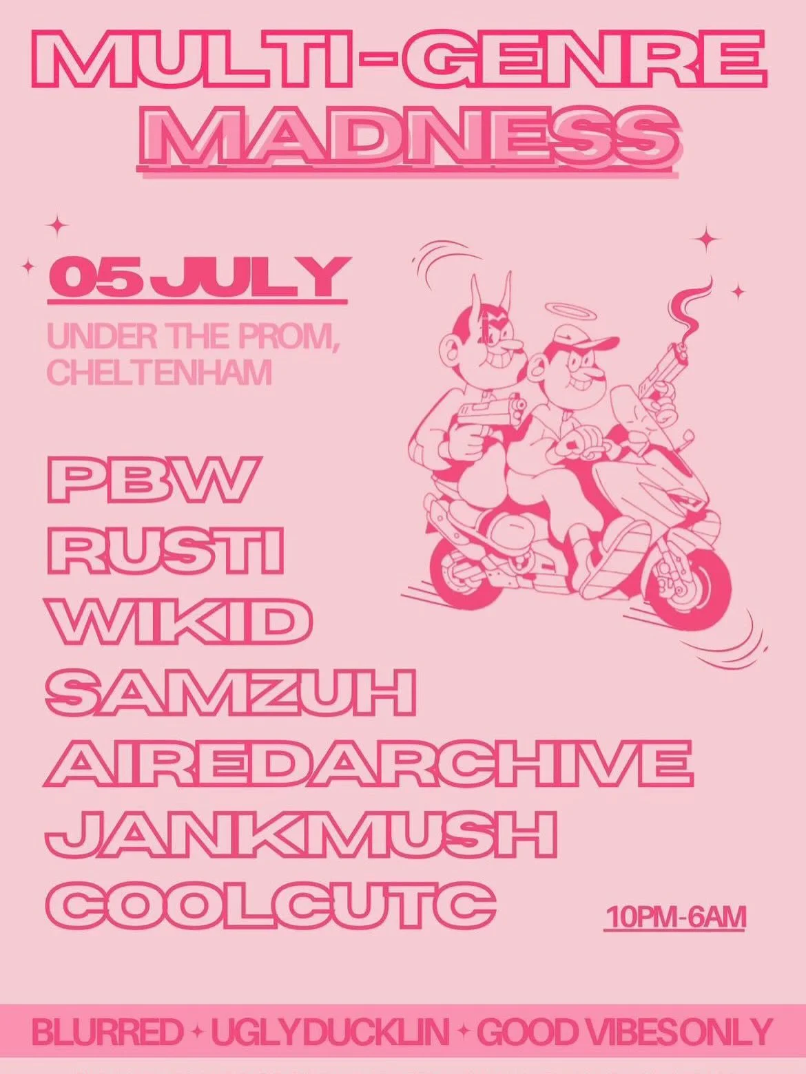 Just survived Glastonbury and we back up to Chelt this Saturday spinning some groovy numbers for @blurred_dnb @uglyducklinevents @goodvibesonlycheltenham ⚛️⚛️⚛️⚛️⚛️