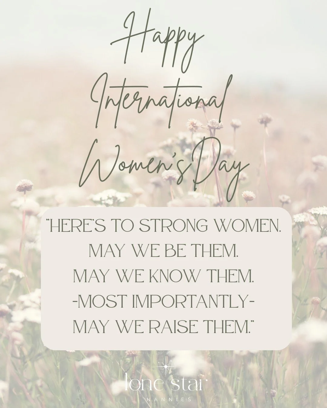 Today we&rsquo;re celebrating the women shaping the future one child at a time. 💛

To the nannies and moms who spend their days teaching kindness, confidence, curiosity, and resilience&hellip; thank you. 

The quiet moments you pour into children to