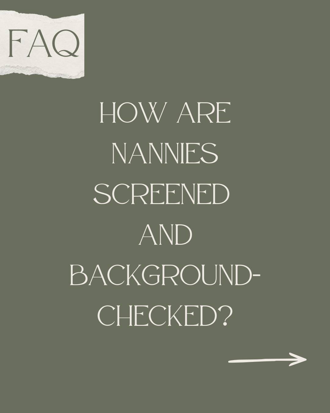 ❓FAQ Friday❓

How are nannies screened 
and background-checked? 🔎

Short answer: very thoroughly....like 
&ldquo;we&rsquo;d trust them with our own kids&rdquo; 
thoroughly. 💛

At Lone Star Nannies, every caregiver 
goes through a multi-step screeni