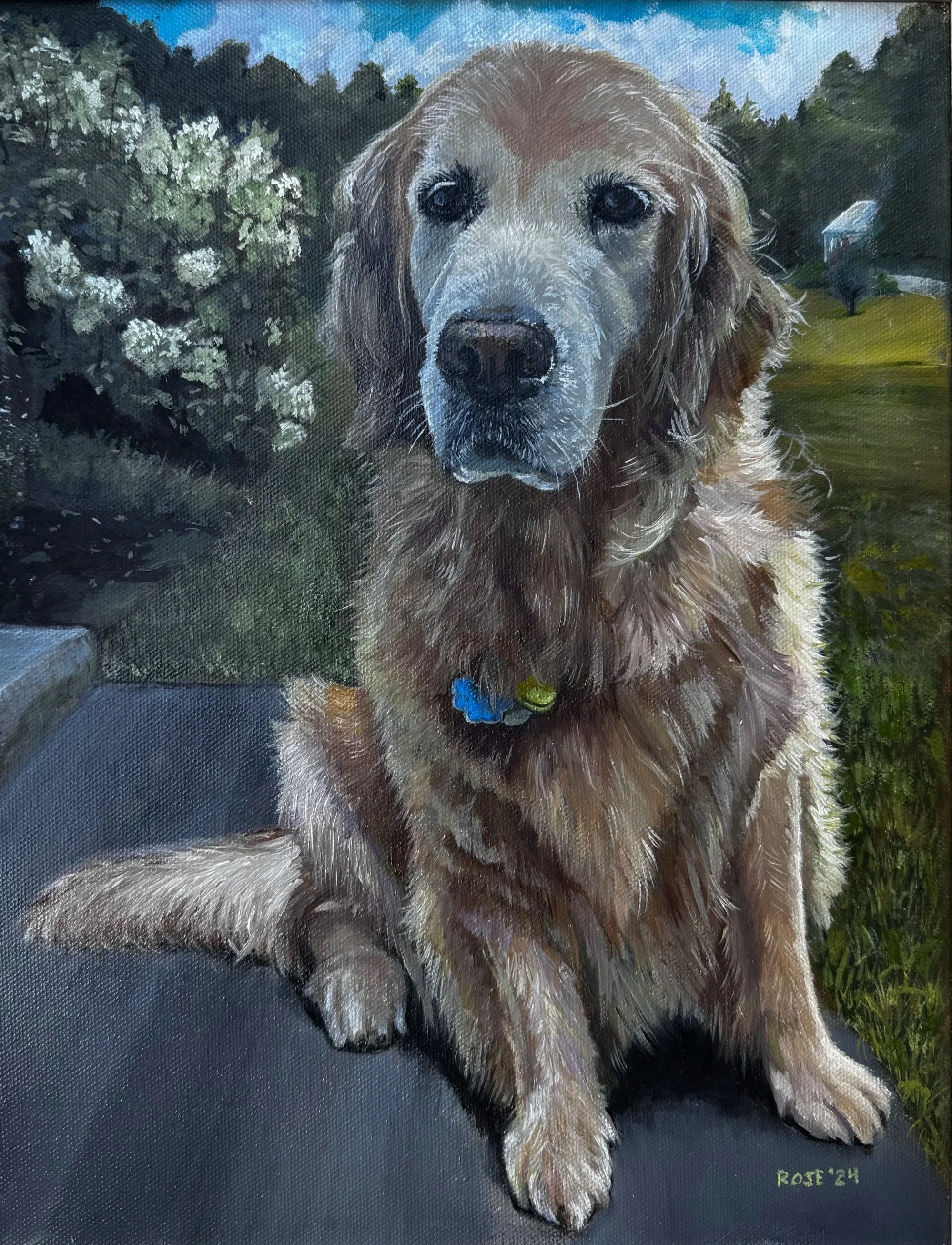 “Beloved Zoey” 11 x 14 oil on canvas 

Private Collection, New Hampshire