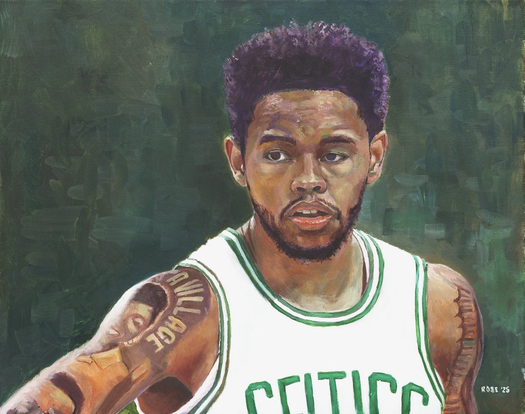 "Anfernee Simons" 16x20 oil on canvas