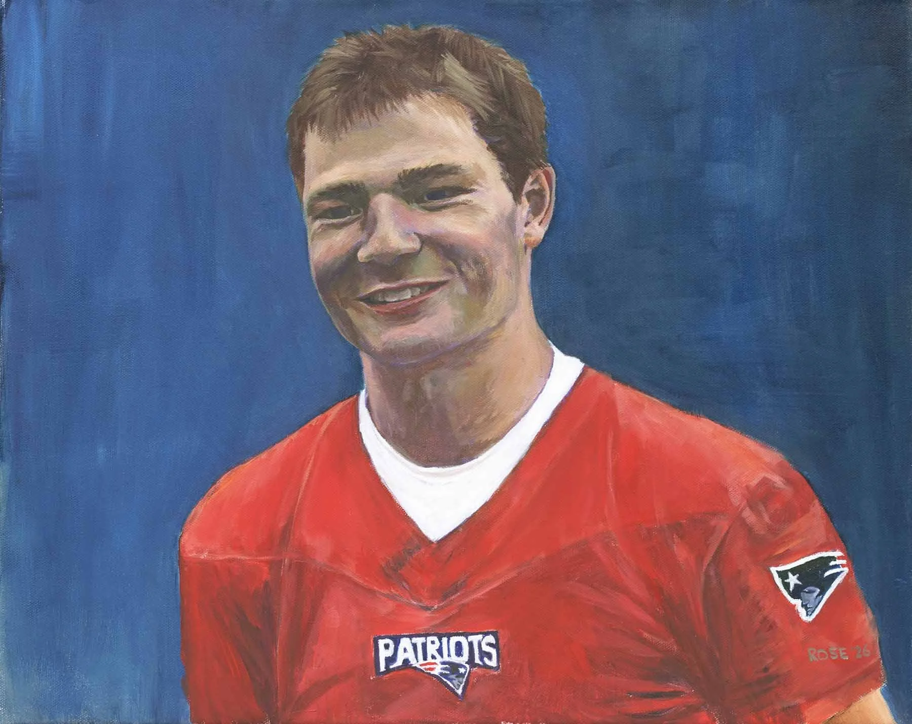 "Drake Maye" 16x20 oil on canvas