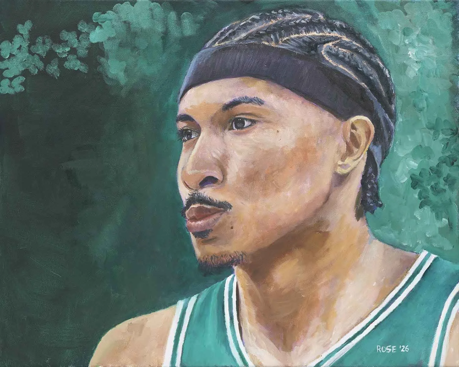 "Ron Harper Jr." 16x20 oil on canvas