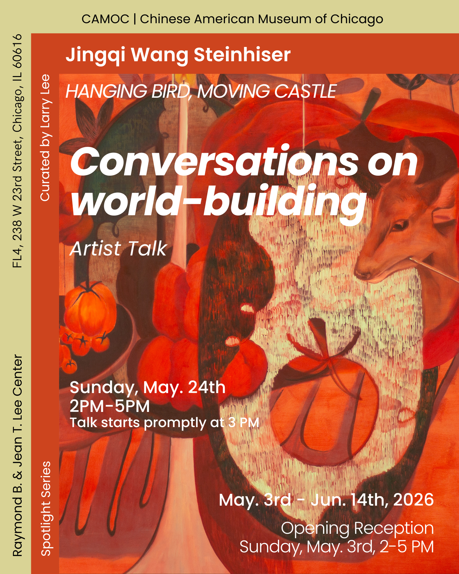 Conversation on World-Building: Artist Talk w/ Jingqi Wang Steinhiser &amp; Josiah Ellner