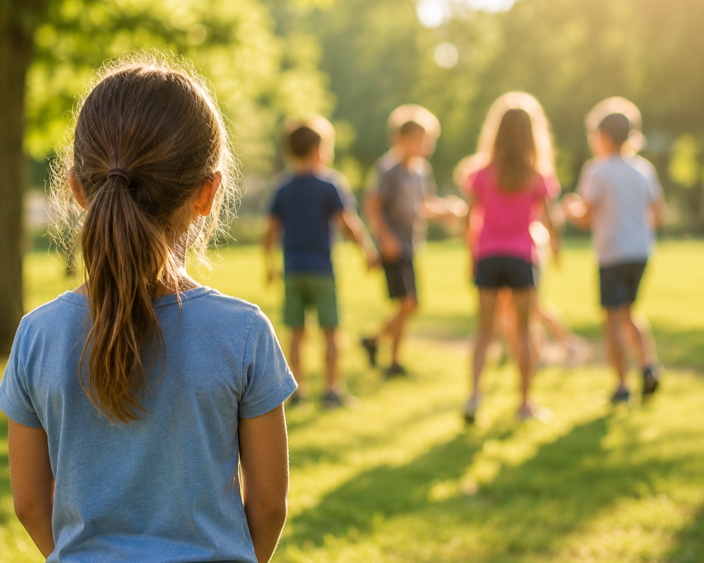 This image represents social skills development, friendship building, social confidence, peer relationships, and helping children with ADHD, anxiety, autism, or social difficulties connect with others during summer break.