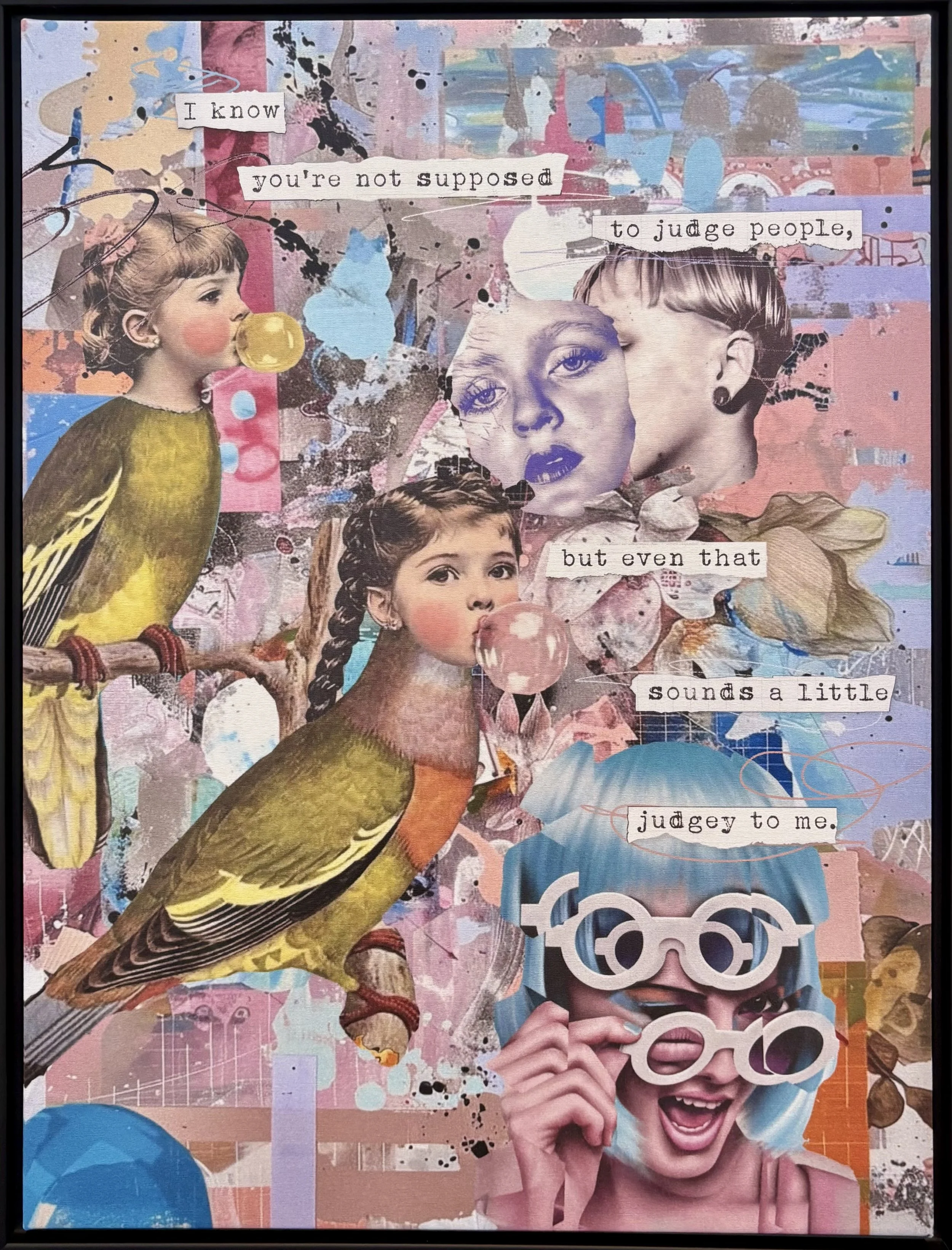 Judgey by Dominic LaRiccia
Collage, 24 x 18