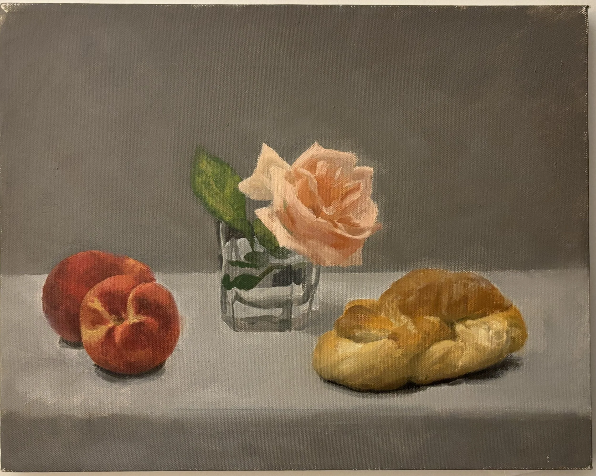 Matthew Krone, Kitchen Still Life, oil on canvas, unframed 12 x 15 inches