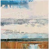 2024 Sienna Island, 12" x 12" oil on panel, $750