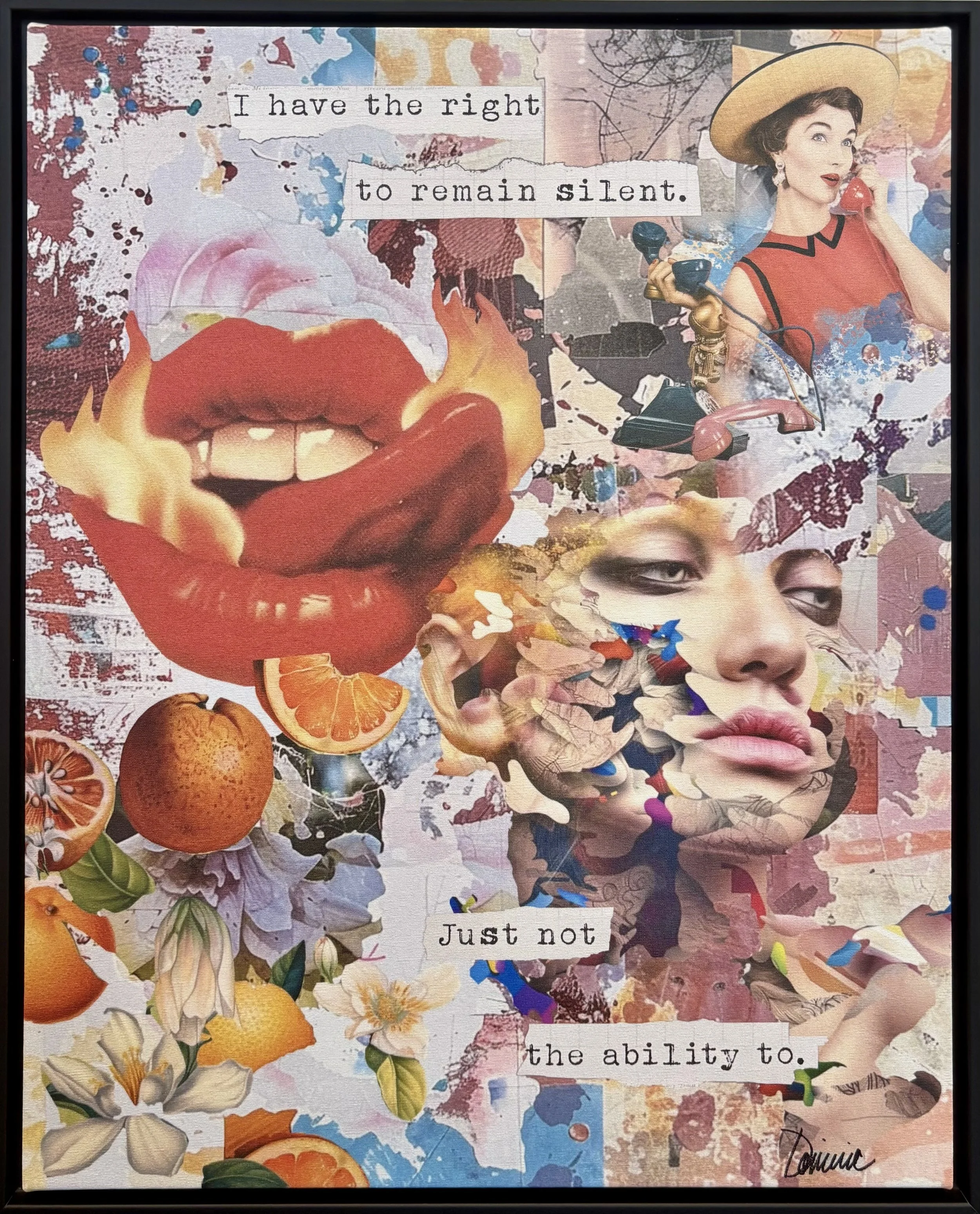 Silent by Dominic LaRiccia
Collage, 20 x 16