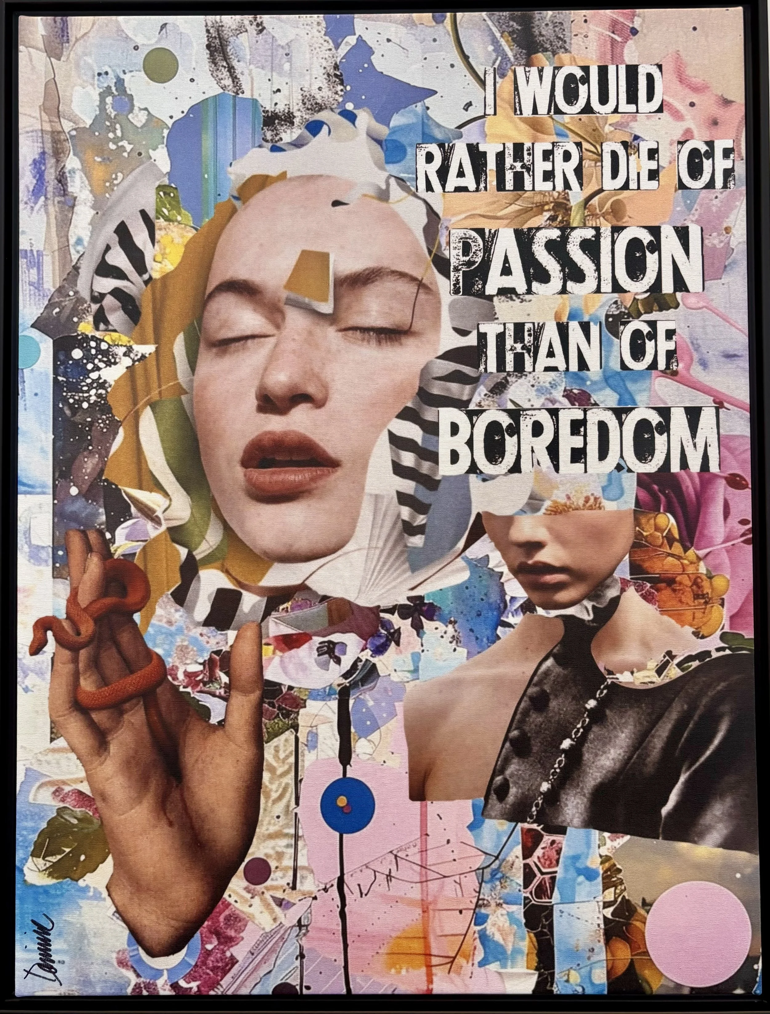 Passion by Dominic LaRiccia
Collage, 24 x 18