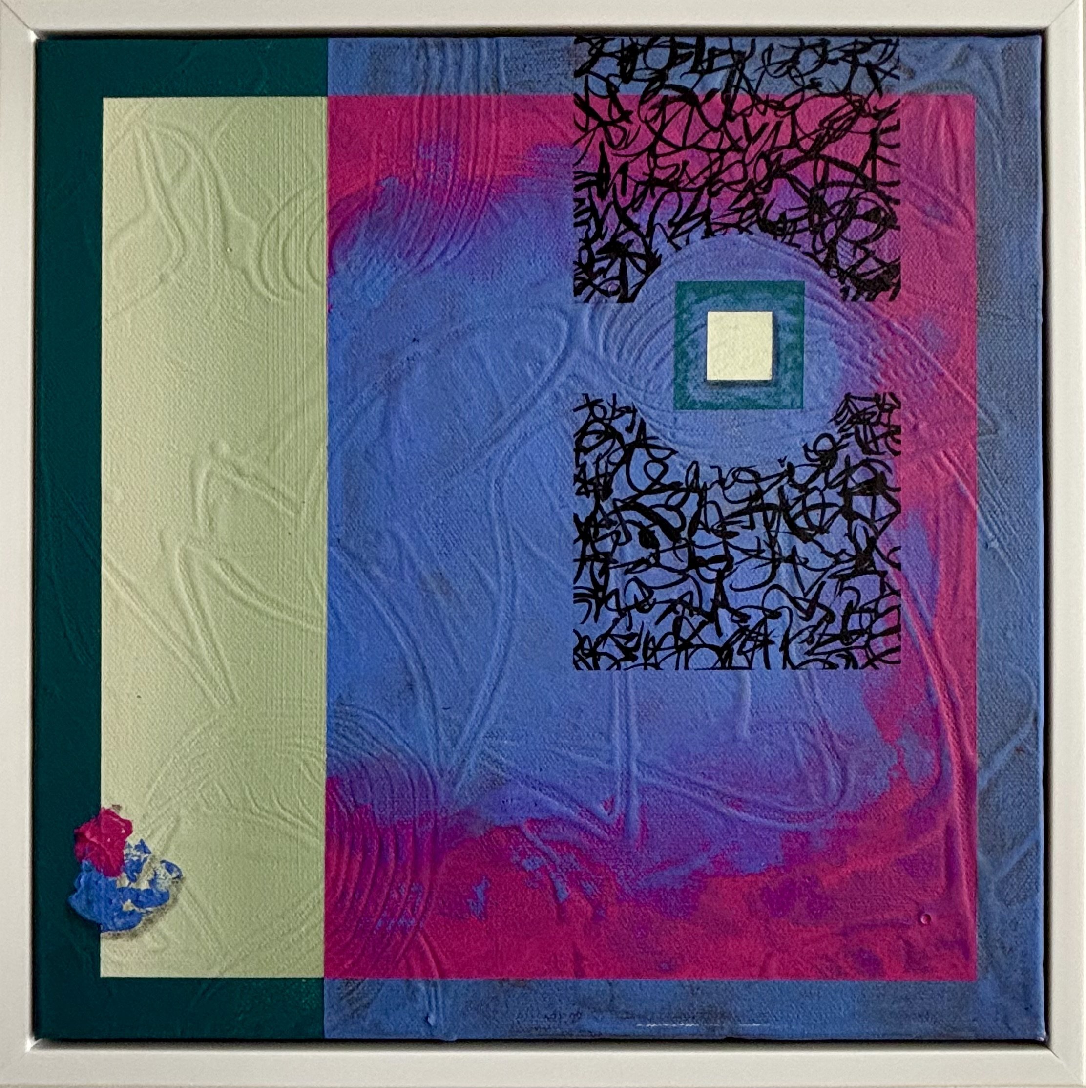 SOLD - I See You by Chris Thompson, acrylic on canvas 12 x 12 inches