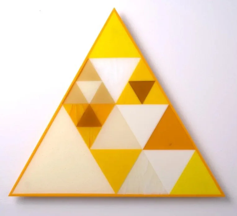 Stability, Prayer series by Stephen Galgas fused glass 21 x 21 inches
