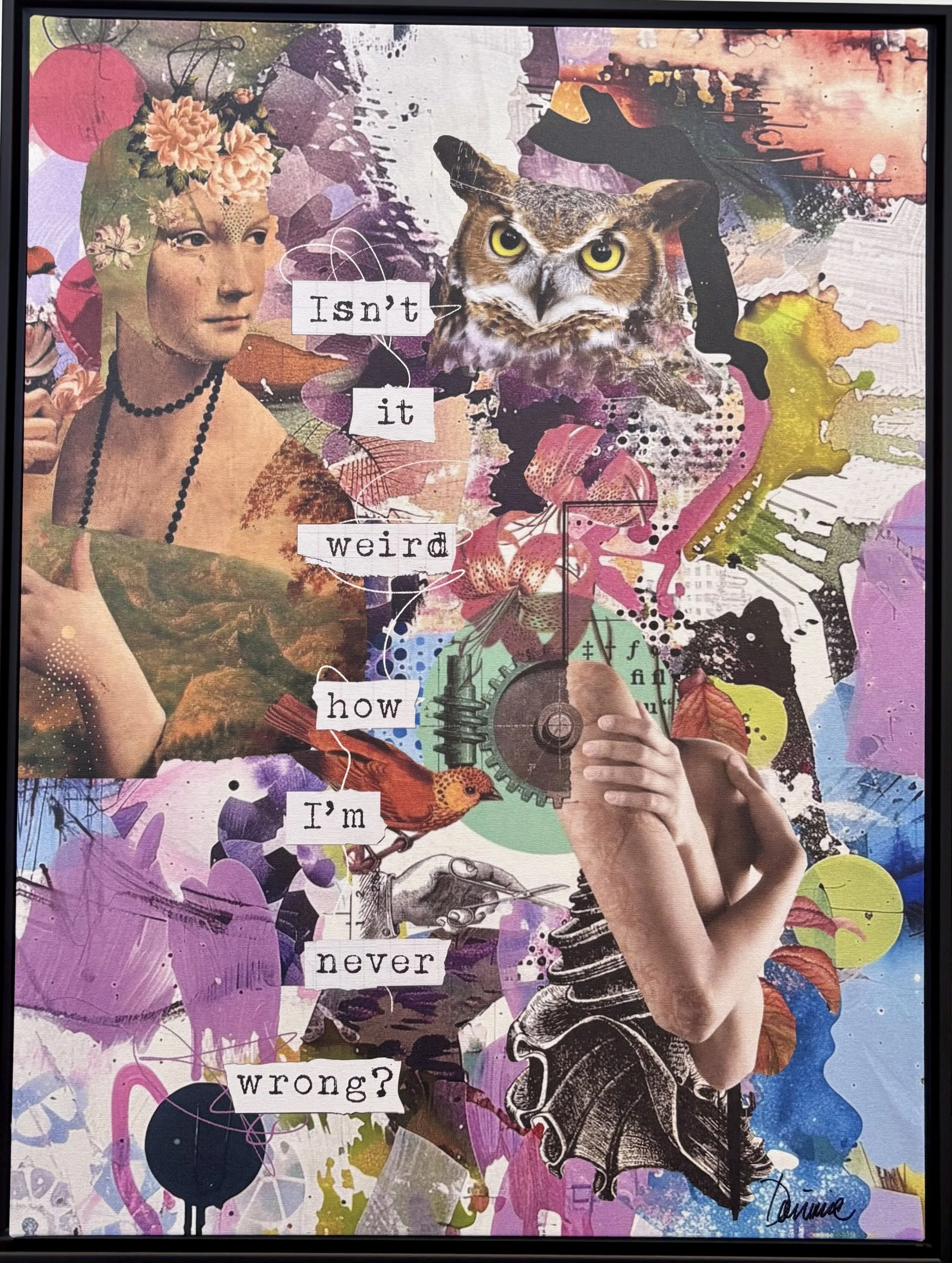 Weird by Dominic LaRiccia	
Collage, 24 x 18
