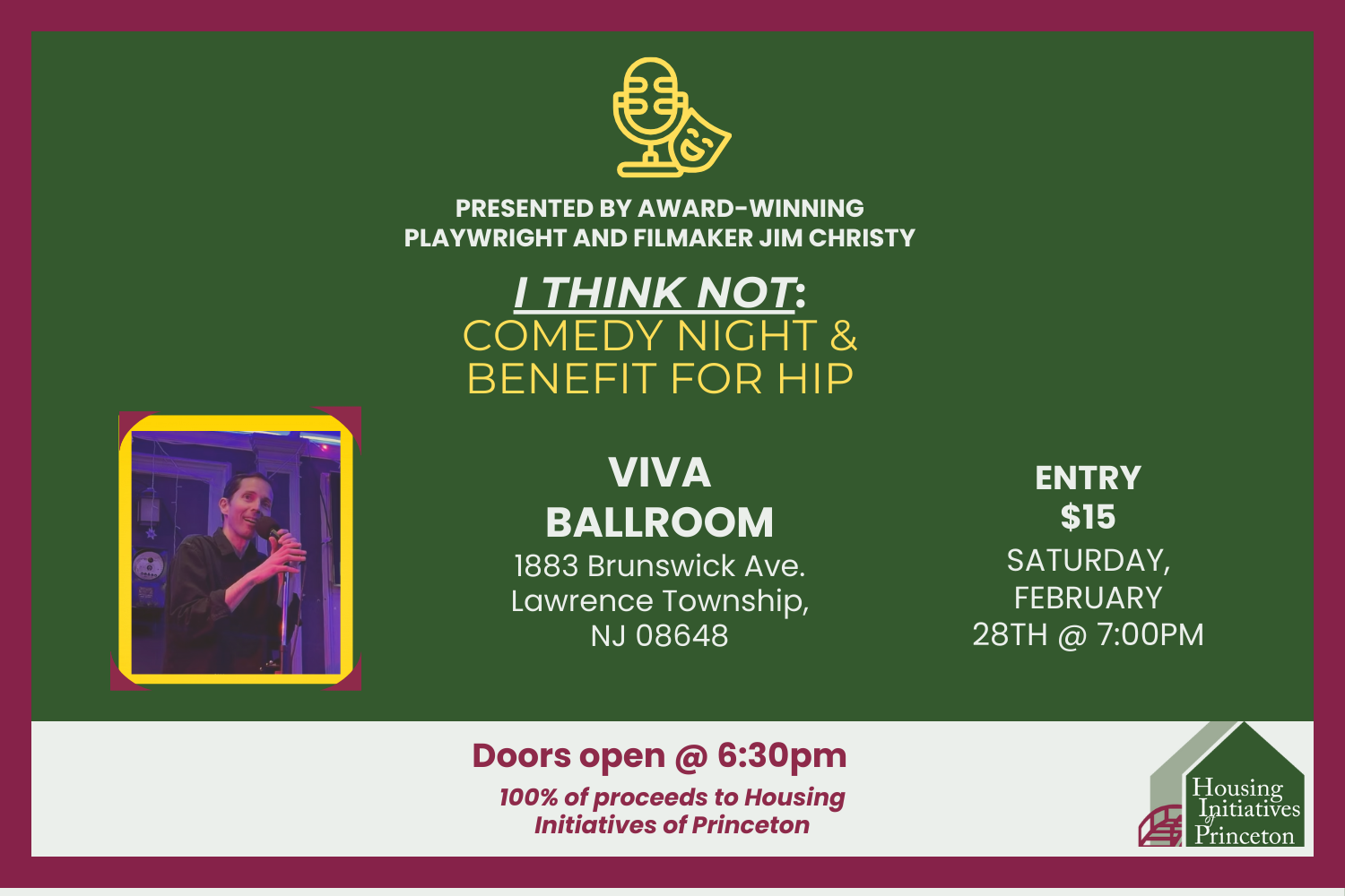 I Think Not: Comedy Night with Jim Christy 