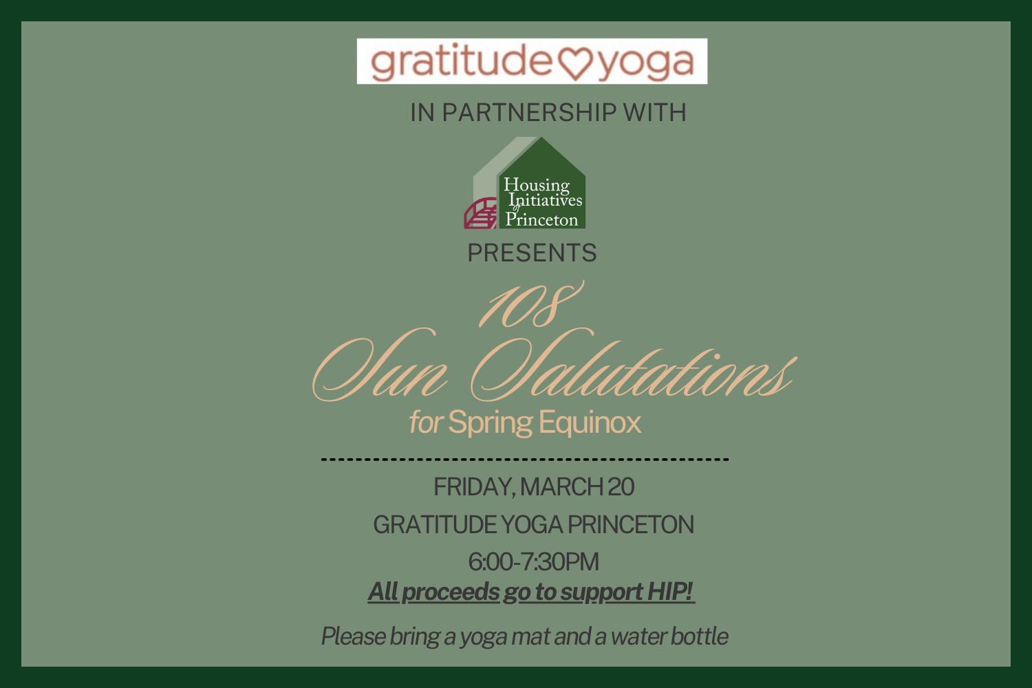 108 Sun Salutations for Spring Equinox