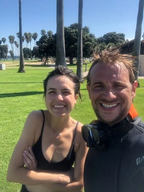 Scuba diver in San Diego enjoying a scuba diving guided tour in La Jolla with Scuba with Justin