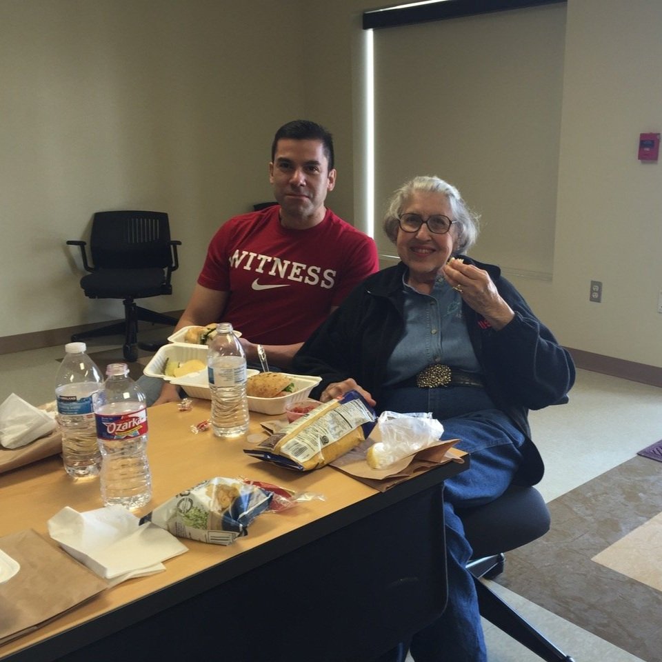 Jorge Molina Betty Pat Gatliff Lunch at FACTS Texas State University