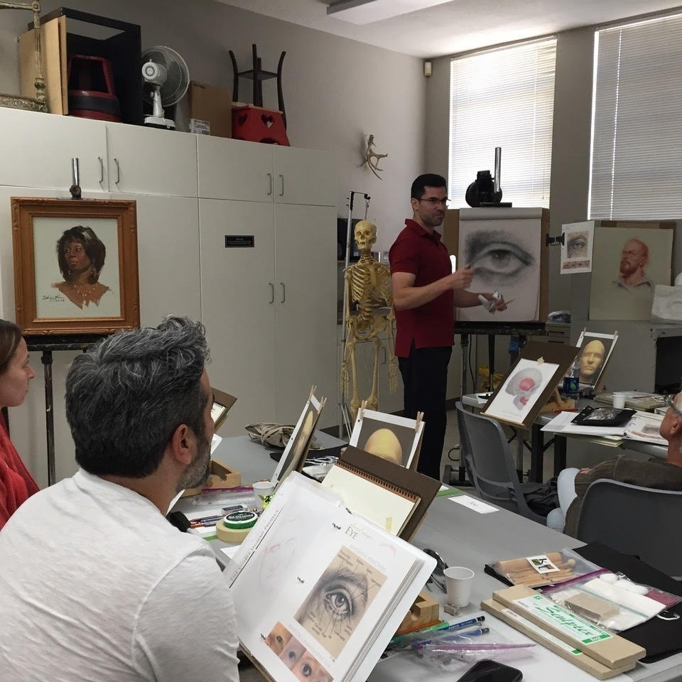 Jorge Molina Teaching Class Workshop Course Composite Drawing