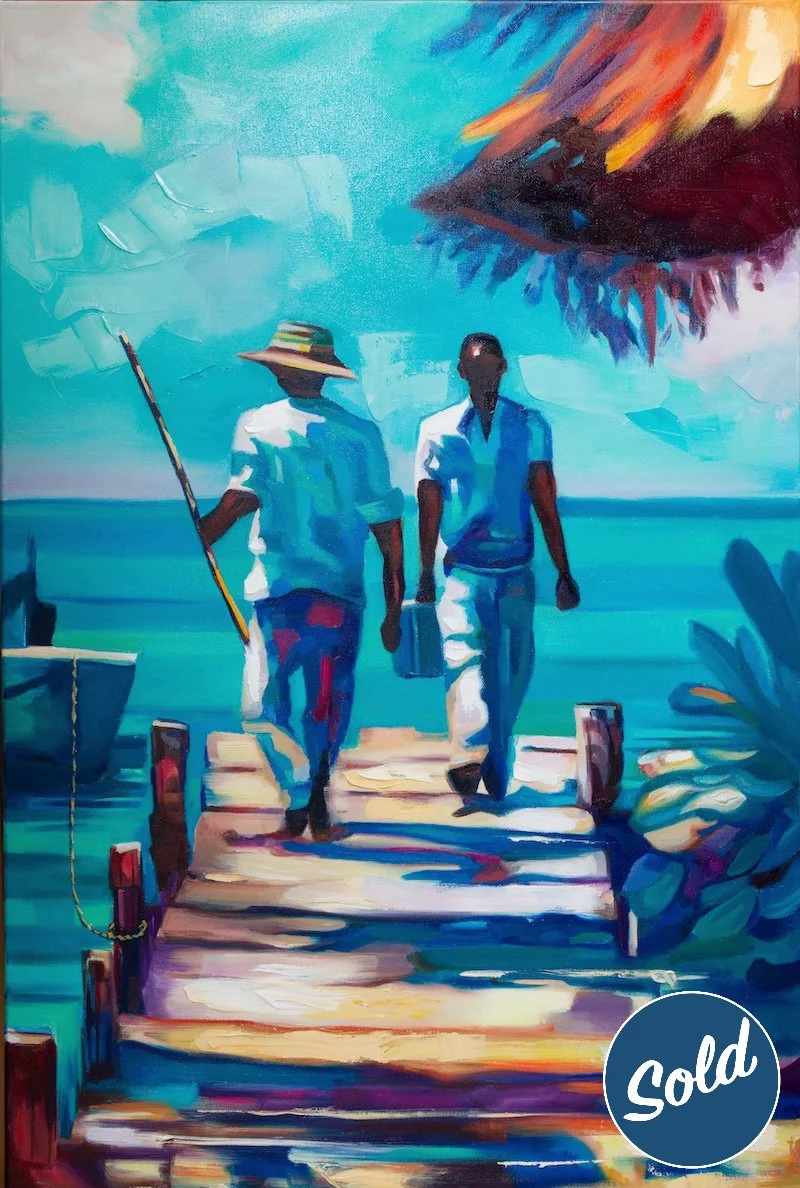 On The Jetty 3 - 24” x 36”