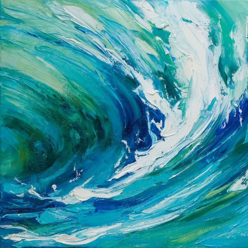 Turquoise Tapestry - 16” x 16”