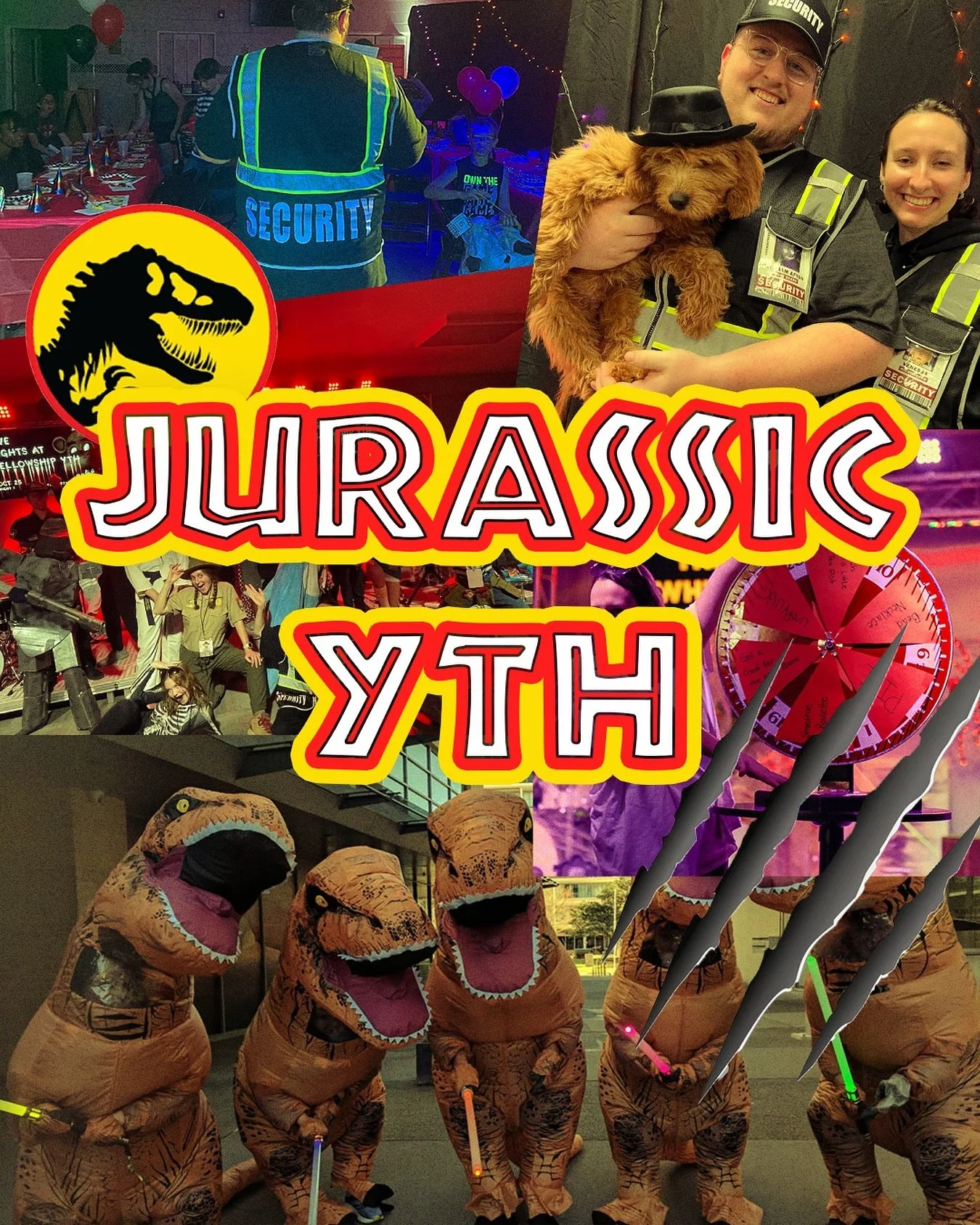 Come dressed up for Jurassic YTH! Bring a friend!! #fellowshipYTH #FRNDSlead #MovementPeople