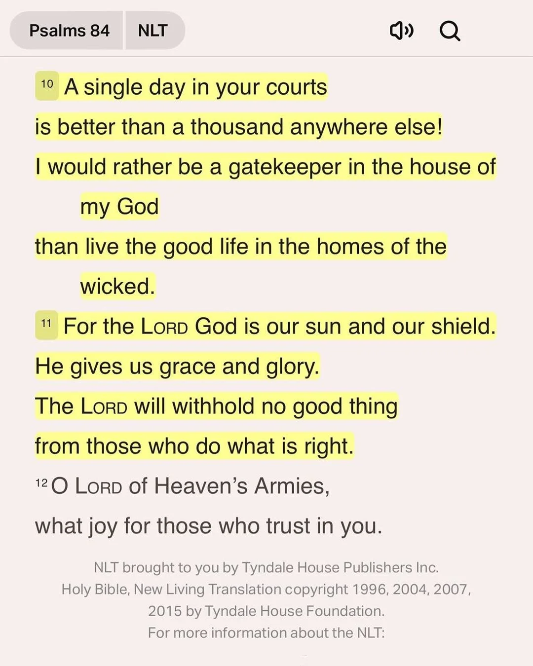 PSALM 84- BETTER IS ONE DAY HERE than a thousand anywhere else 😭
There is nothing like being in His presence. 
Take time today to slow down and be with Jesus.