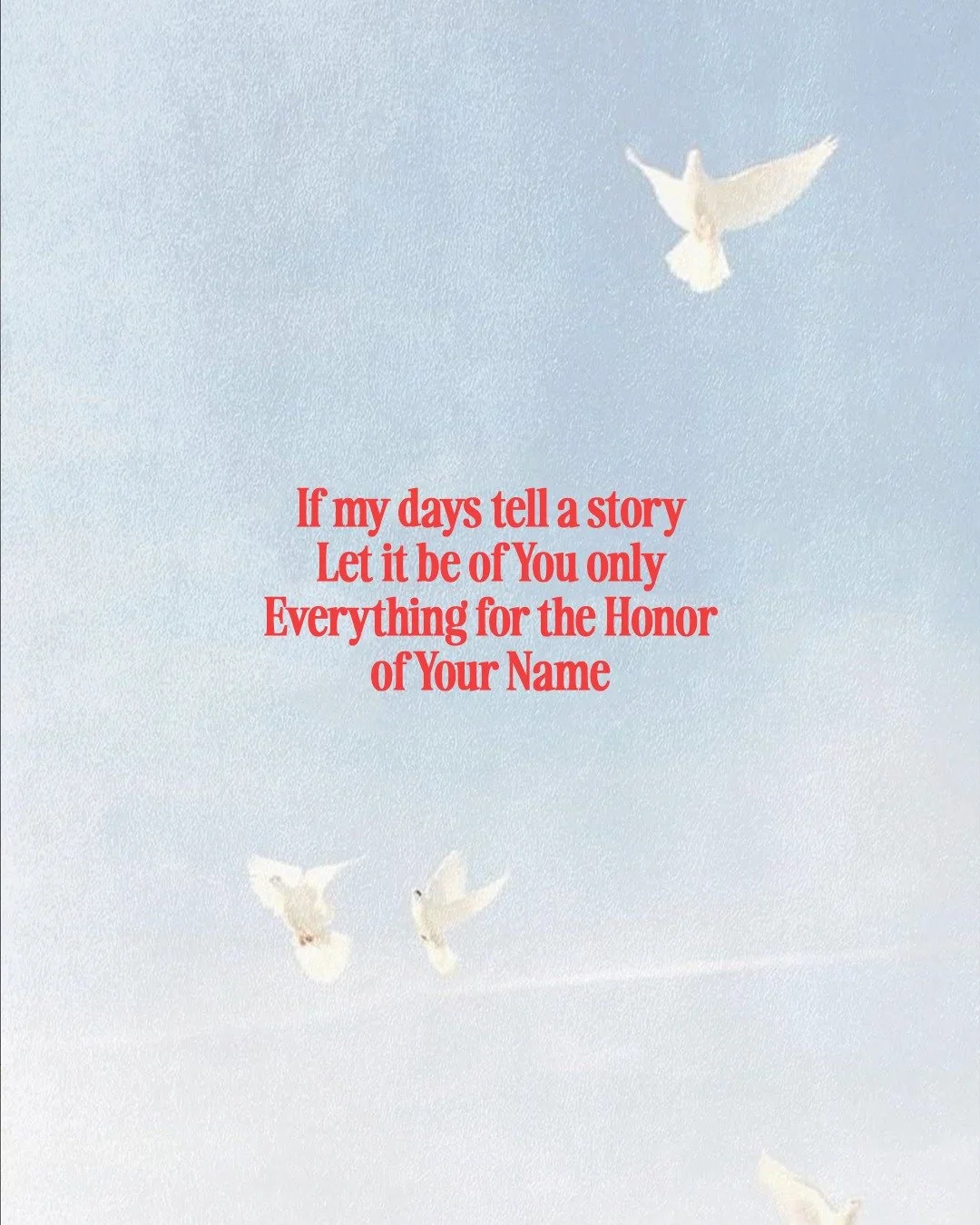 Just a peak into the Sunday Setlist! 🙌🕊