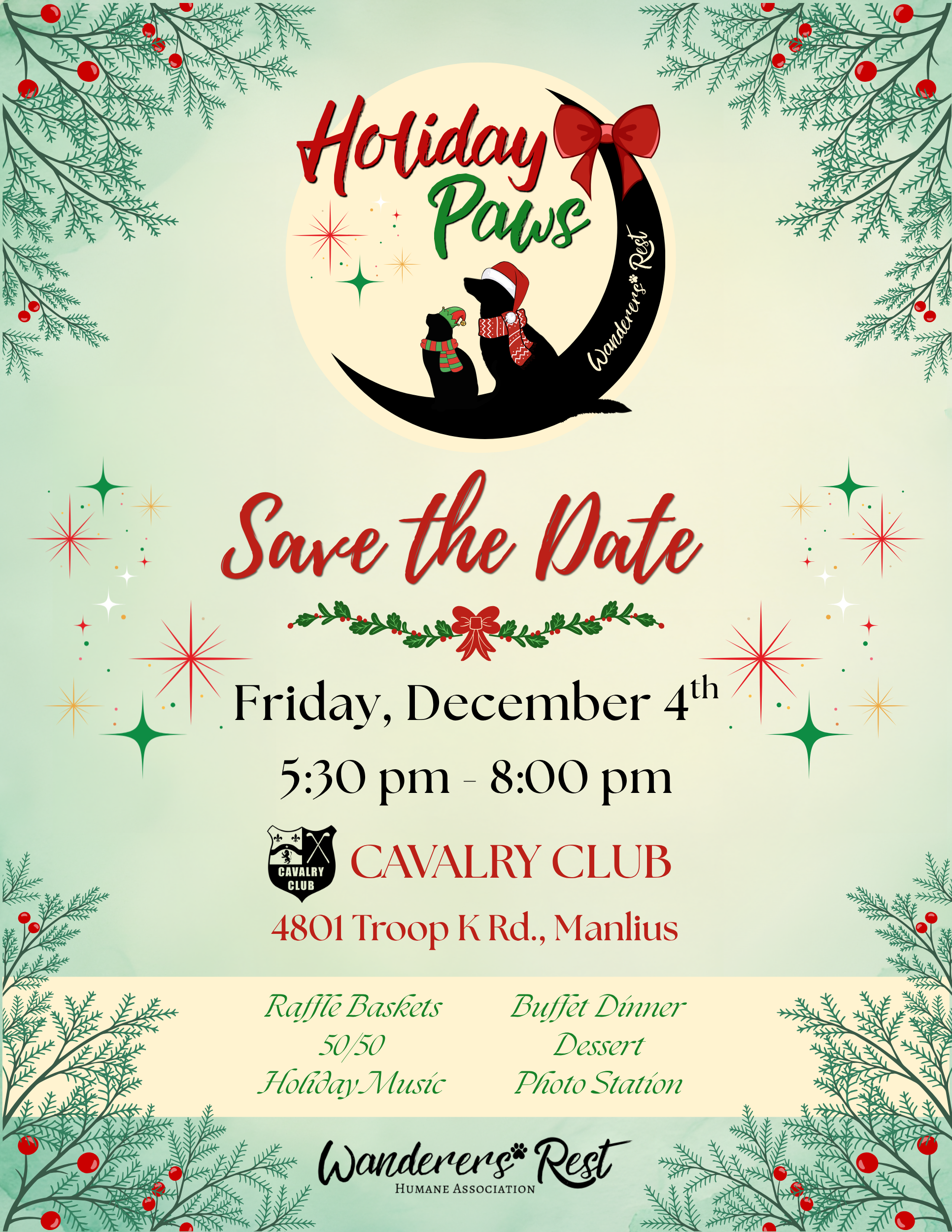 Wanderers Rest Holiday Paws