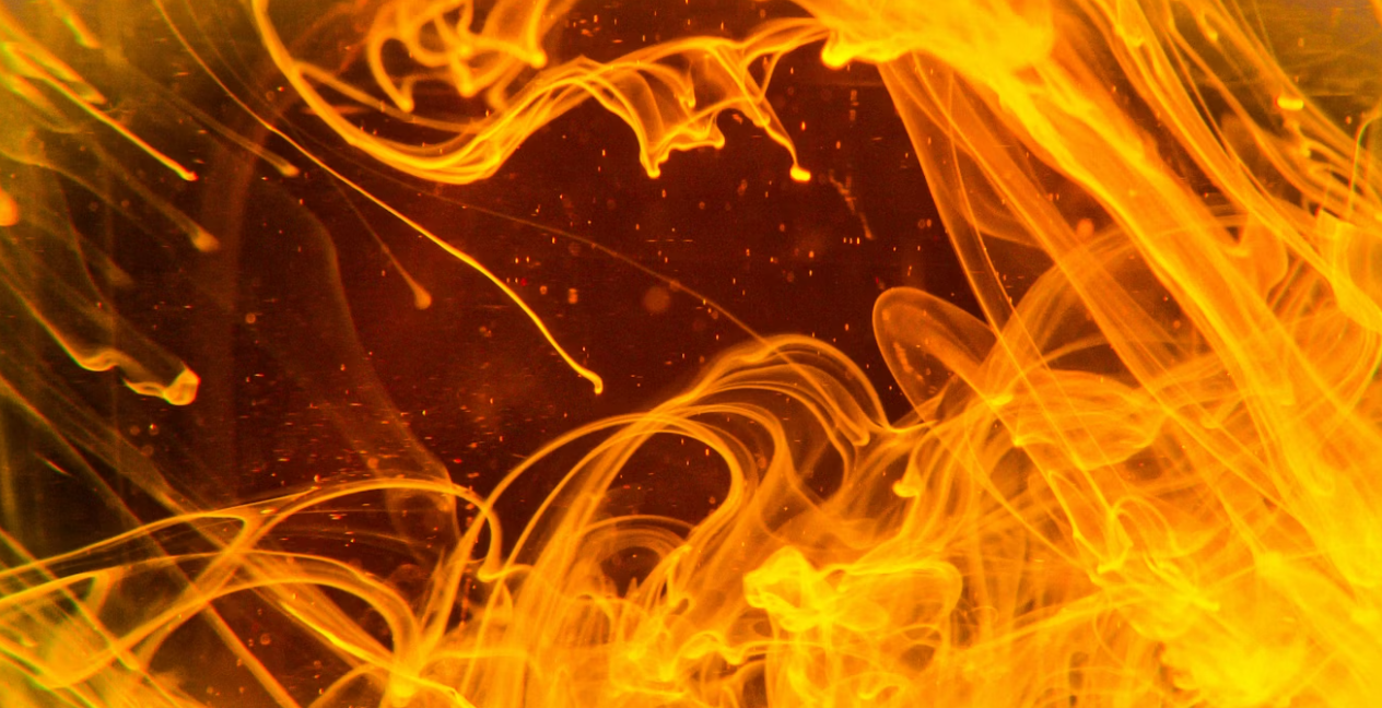 Abstract visual representing heat intensity and physiological stress responses