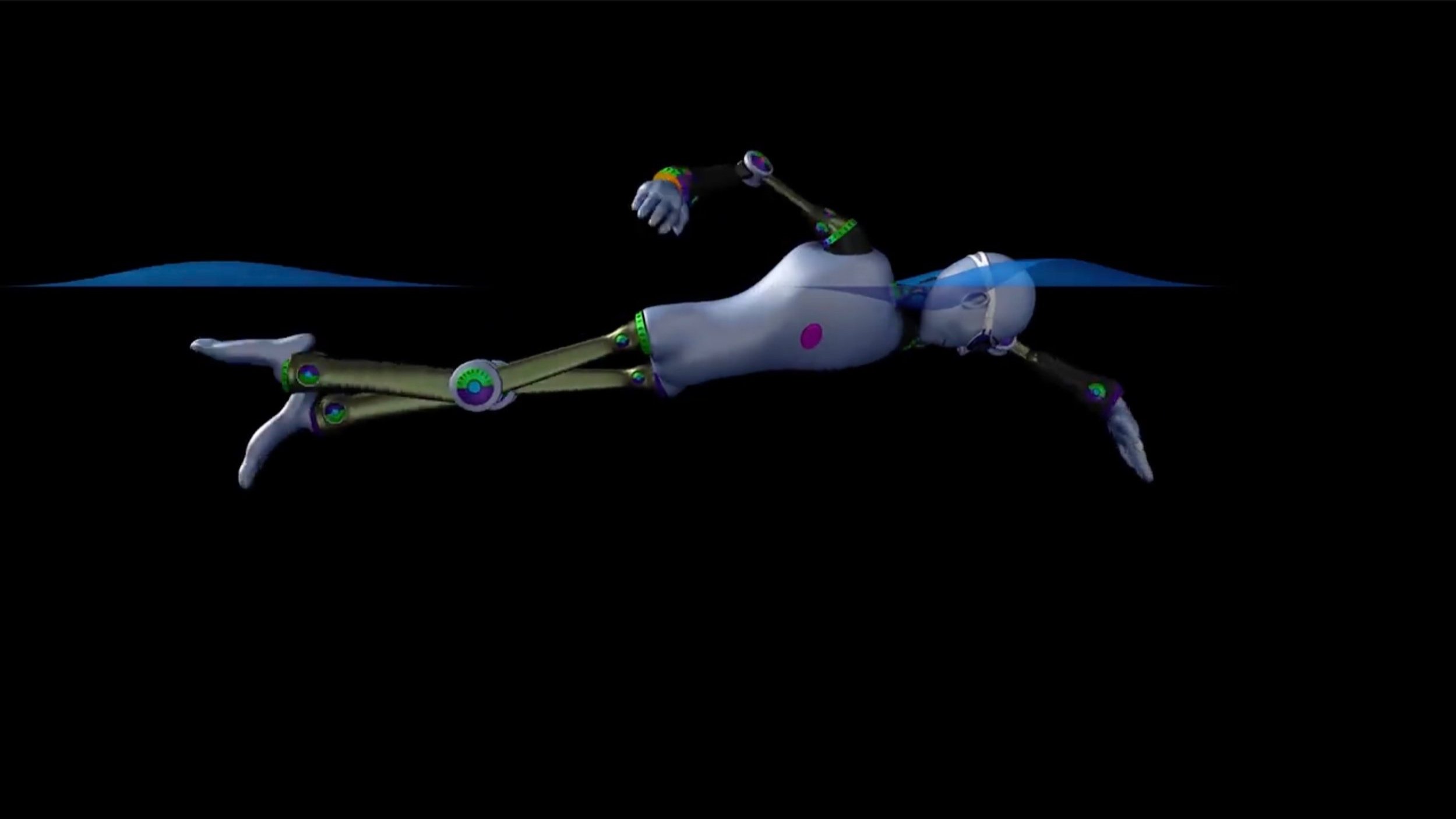 Side angle: Camera faces the avatar from the side