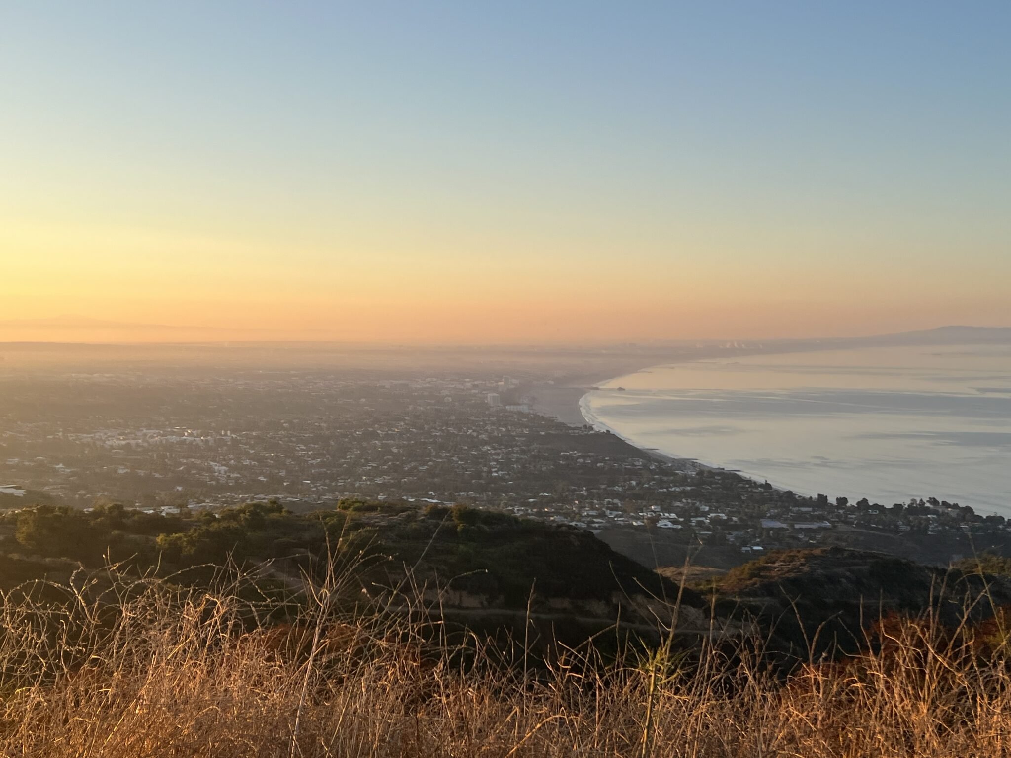 Early Morning View of Santa Monica Coast
