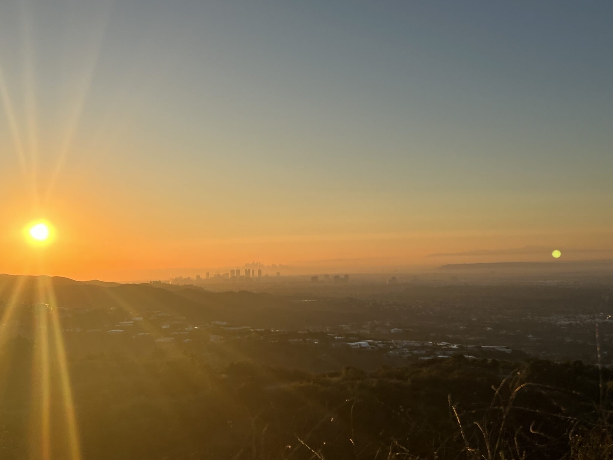 Sunrise over Downtown Los Angeles