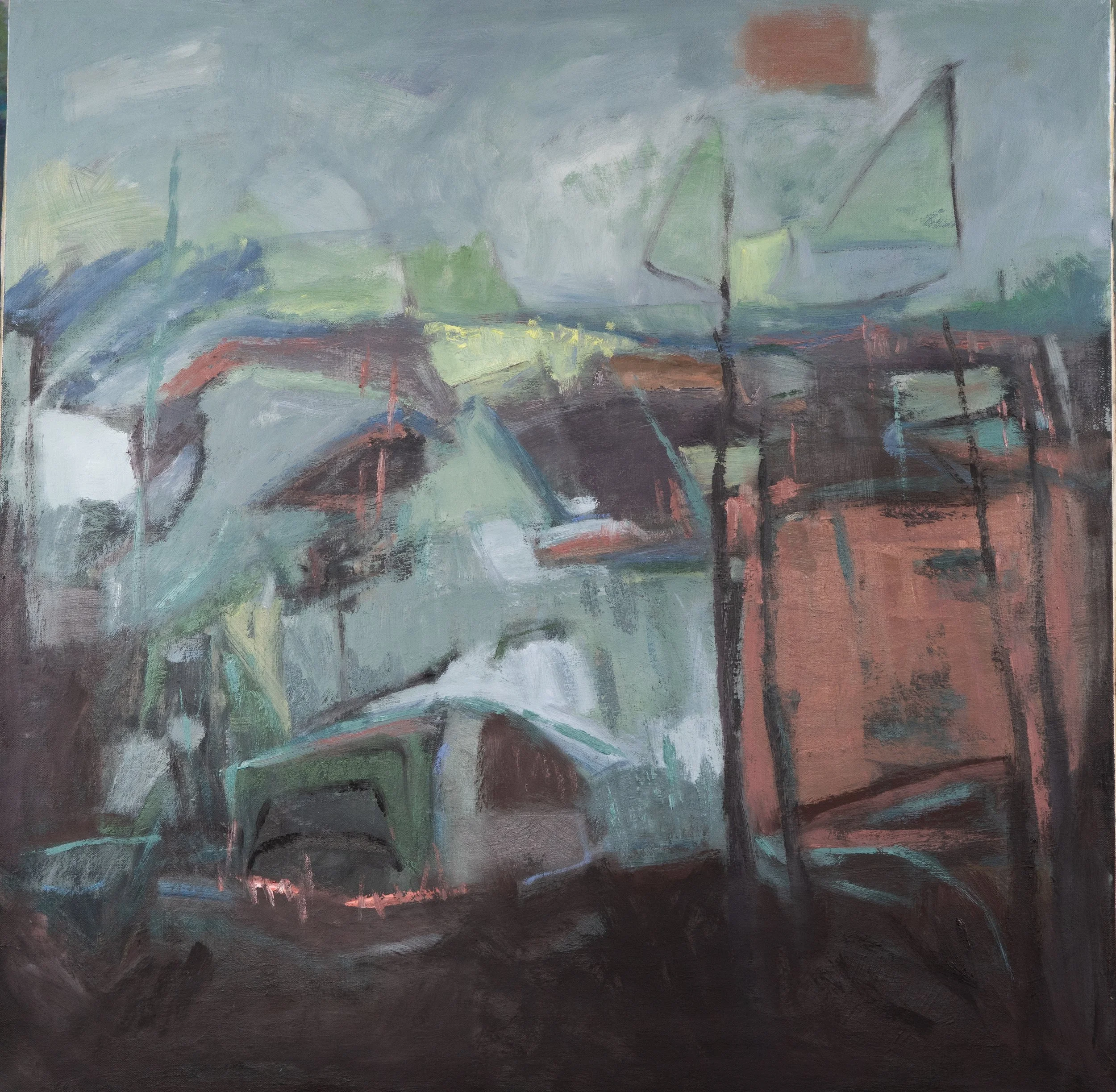 Bayside, 36" X 36", oil on canvas