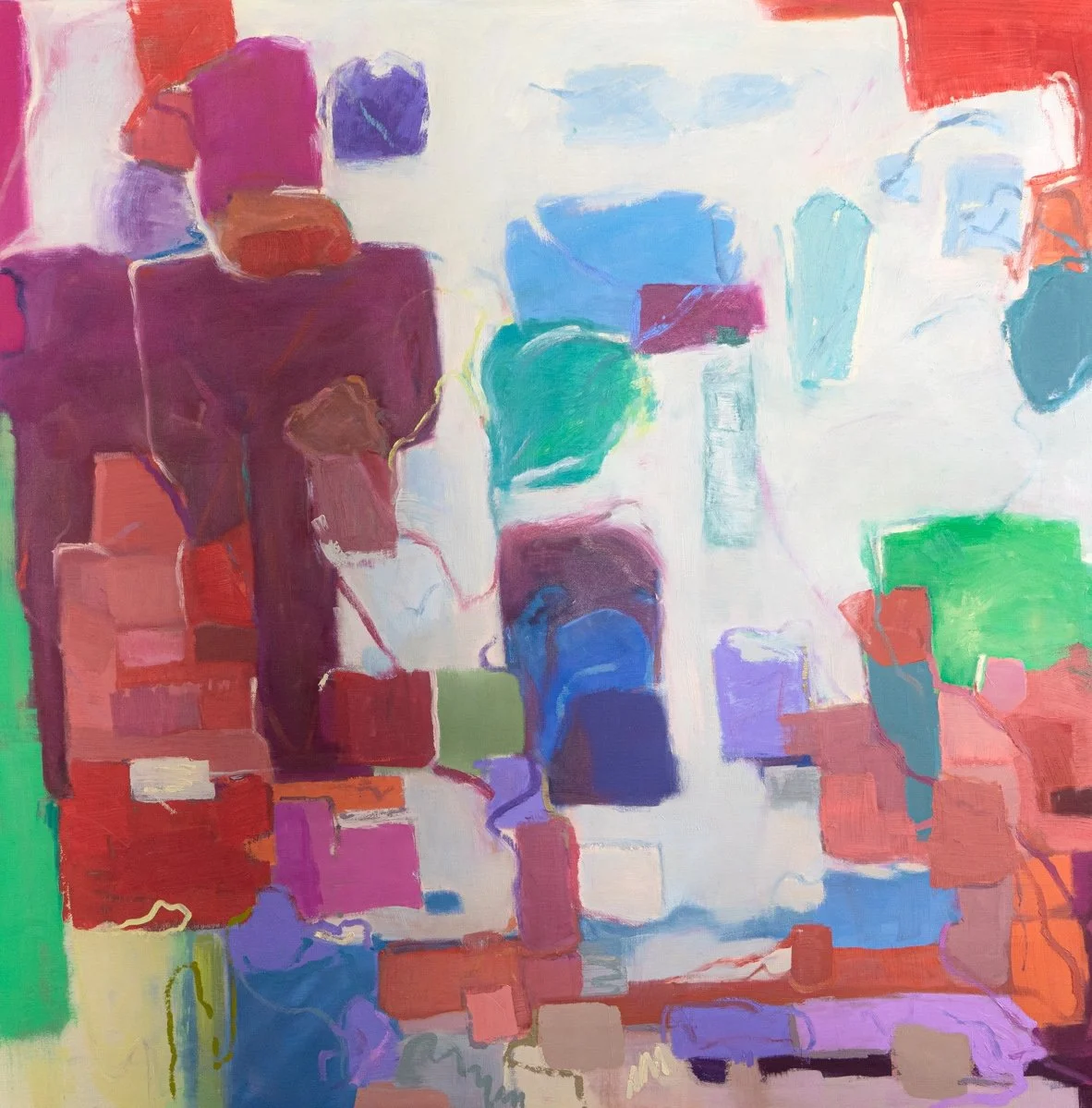 Unlocking Happiness 48" X 48", oil on canvas, 10,000, unframed.jpg.jpg