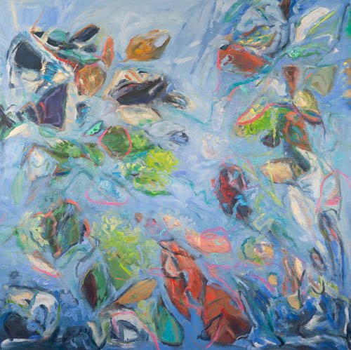 Petals II, 48" X 48", oil on canvas