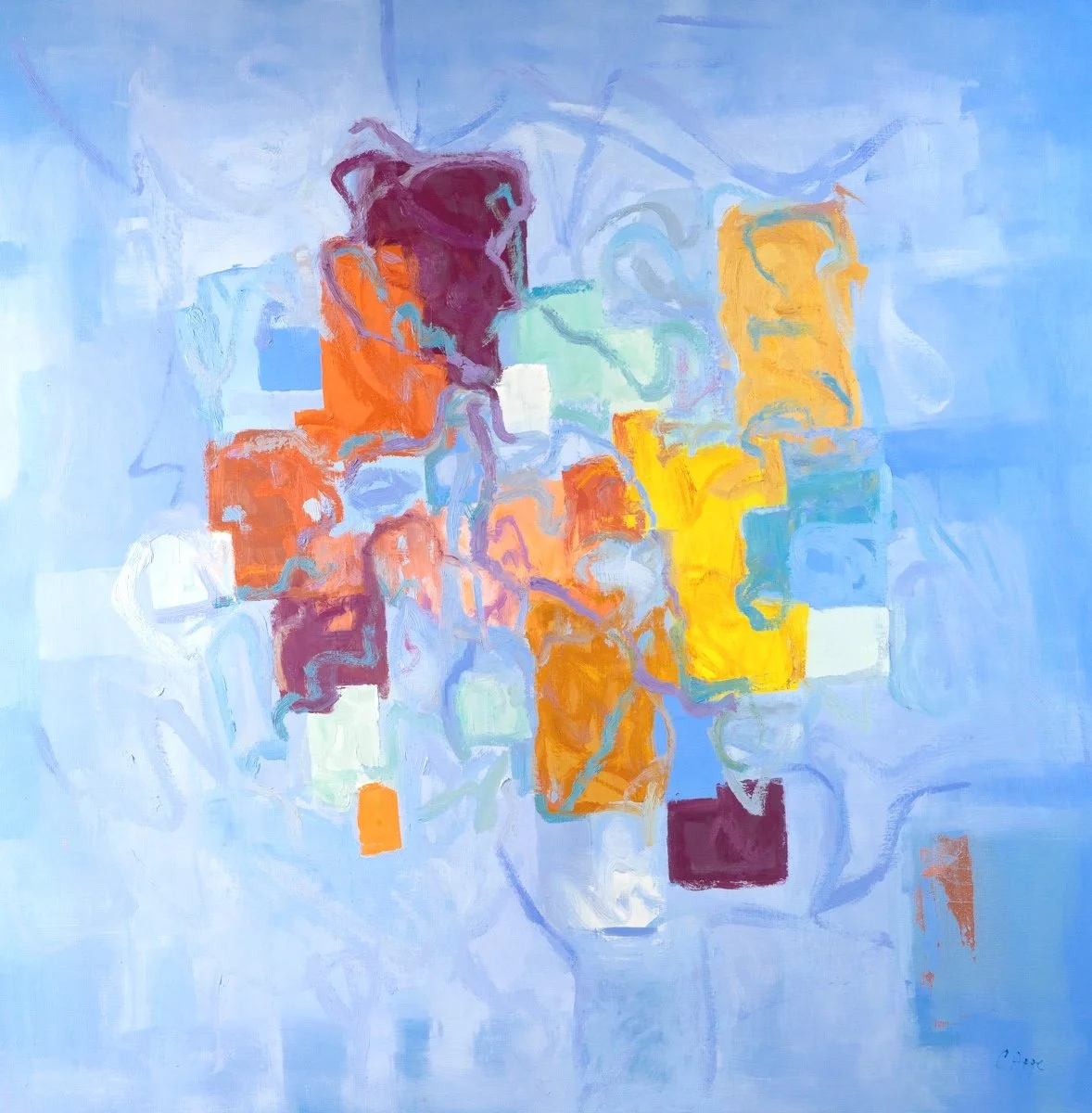 
World Above, 48" X 48", oil on canvas
