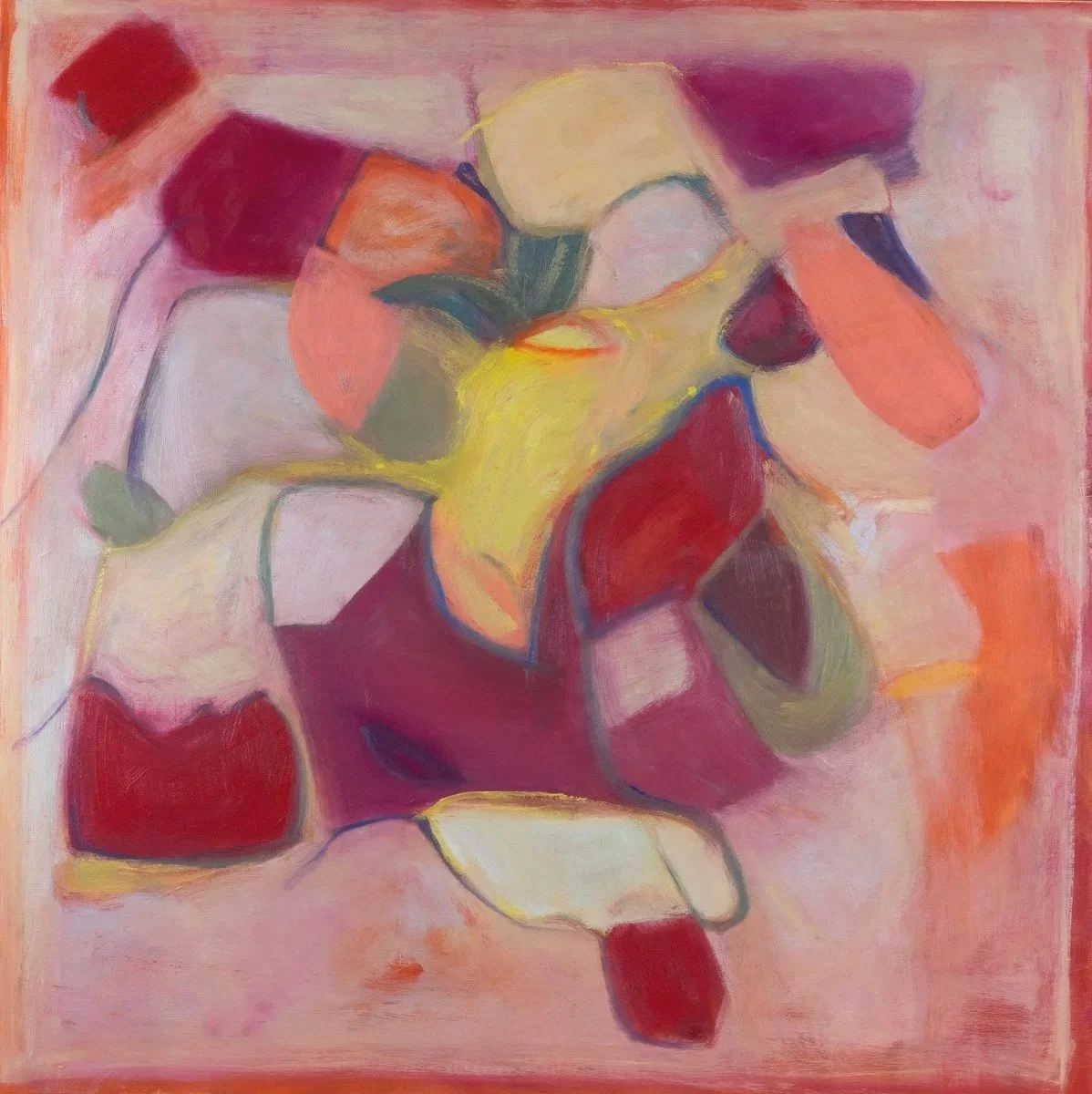 Plums, 36" X 36", oil on linen