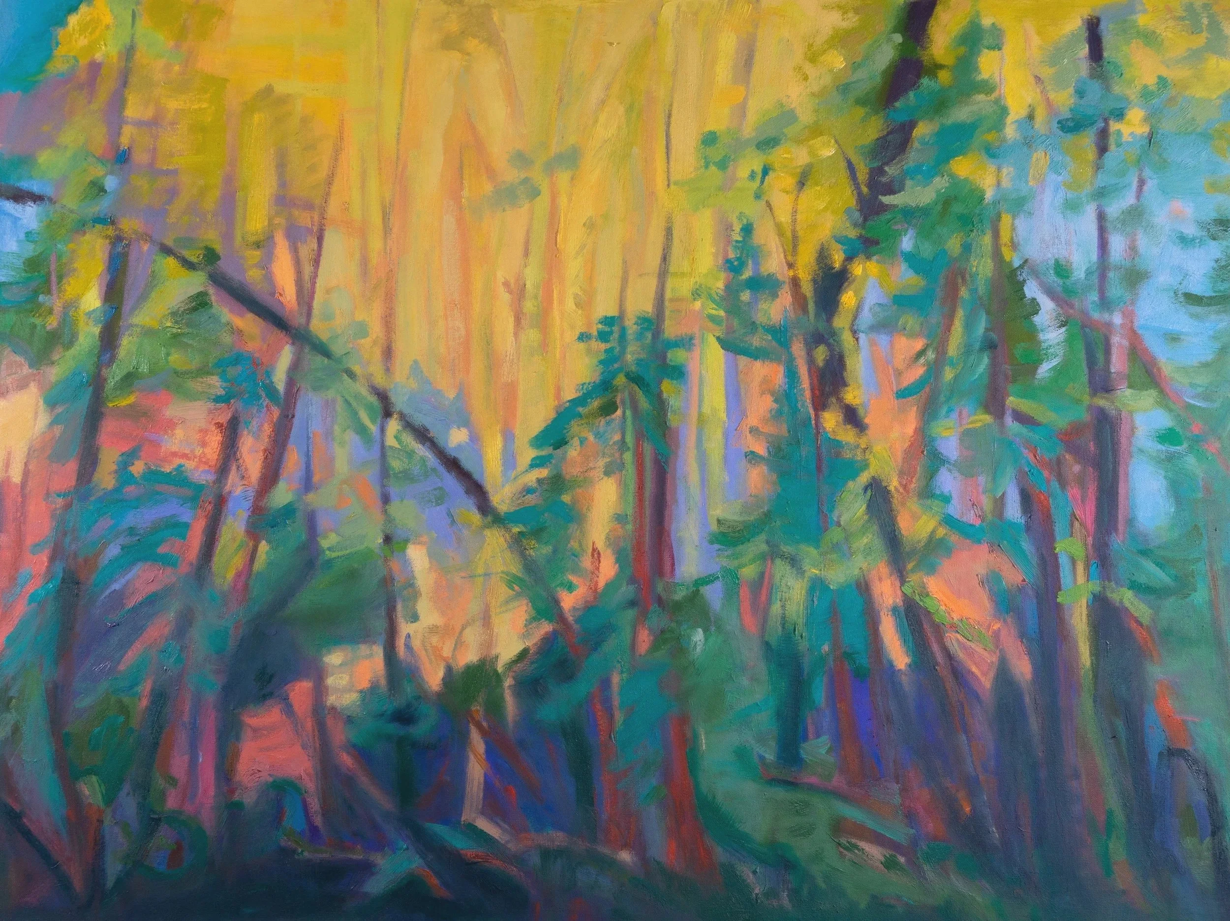 Forest Glow, 36" X 48", oil on canvas 