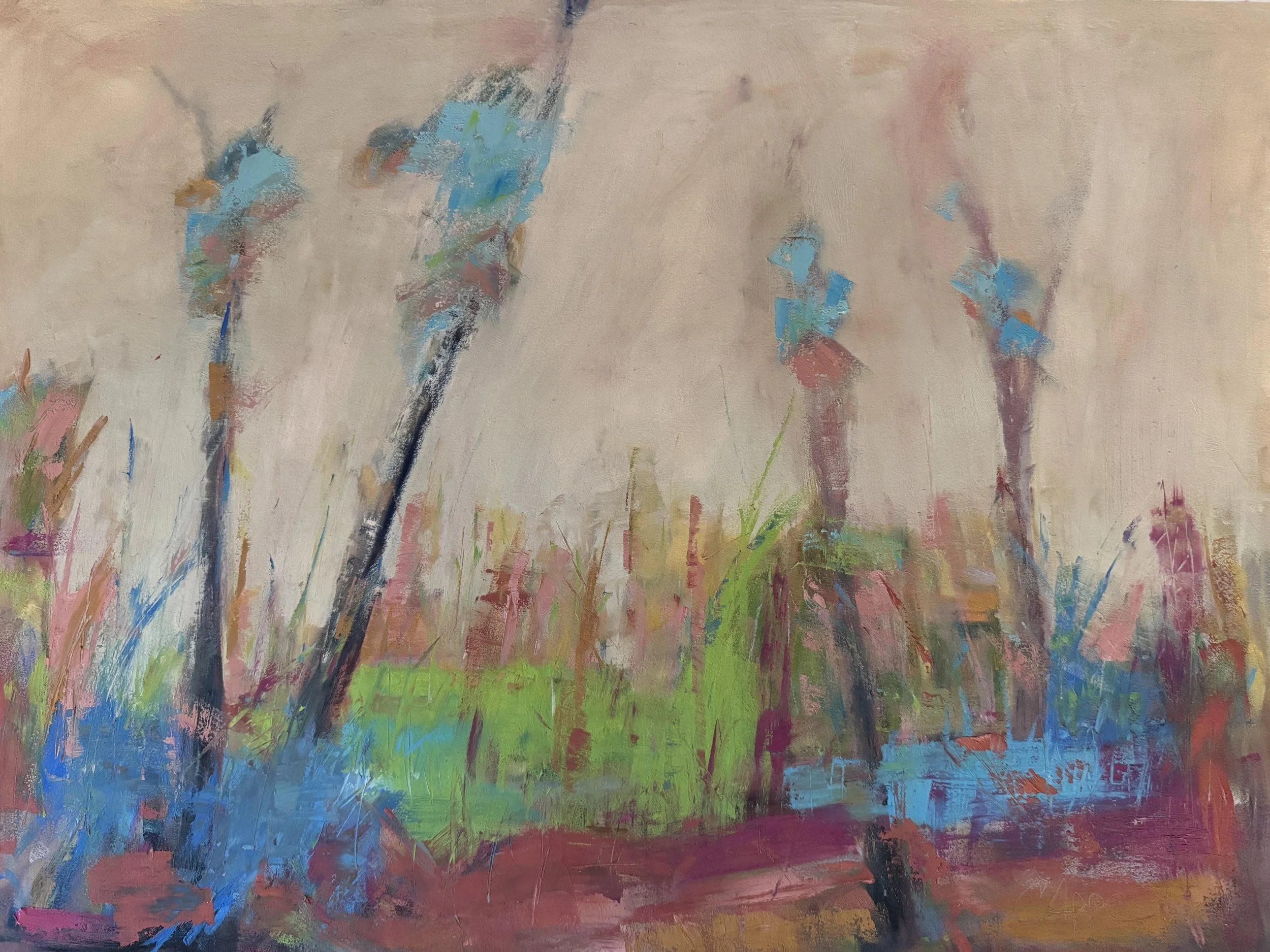Spring Thaw, 2024, oil on paper, 22[] X 30[], 1,000.jpeg